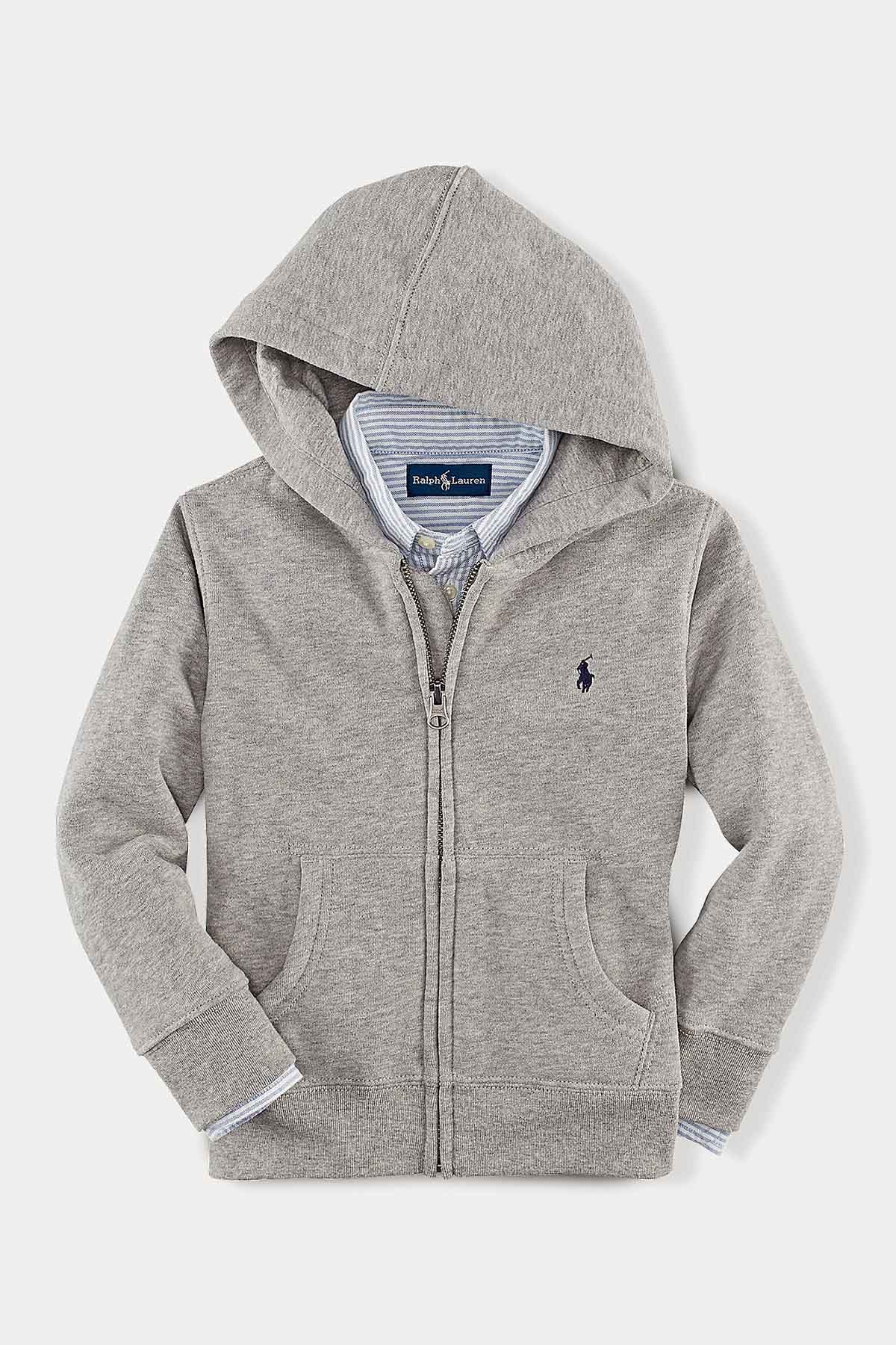 Polo Ralph Lauren Kids 5-7 Yaş Erkek Çocuk Kapüşonlu Sweatshirt Ceket-Libas Trendy Fashion Store