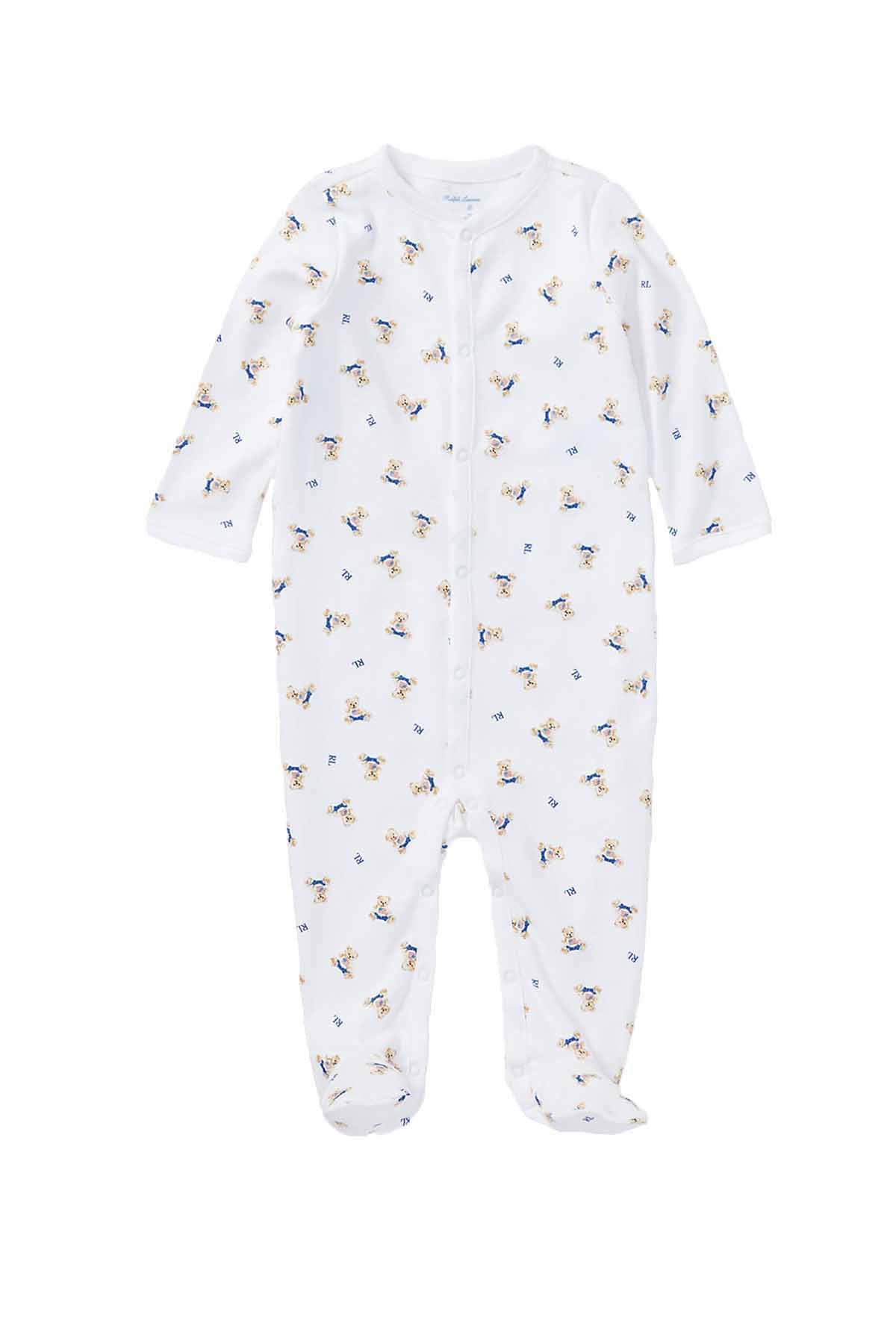 Polo Ralph Lauren Kids Yenidoğan-6 Ay Erkek Bebek Polo Bear Tulum-Libas Trendy Fashion Store