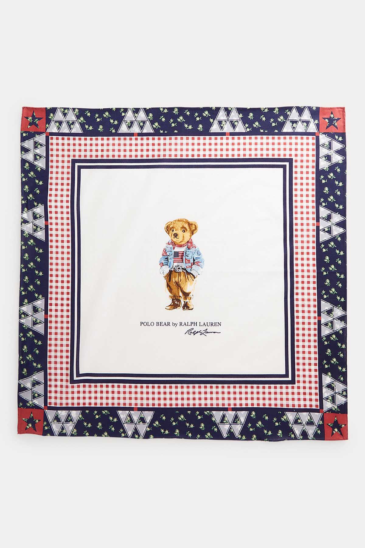 Polo Ralph Lauren Polo Bear Desenli Fular-Libas Trendy Fashion Store