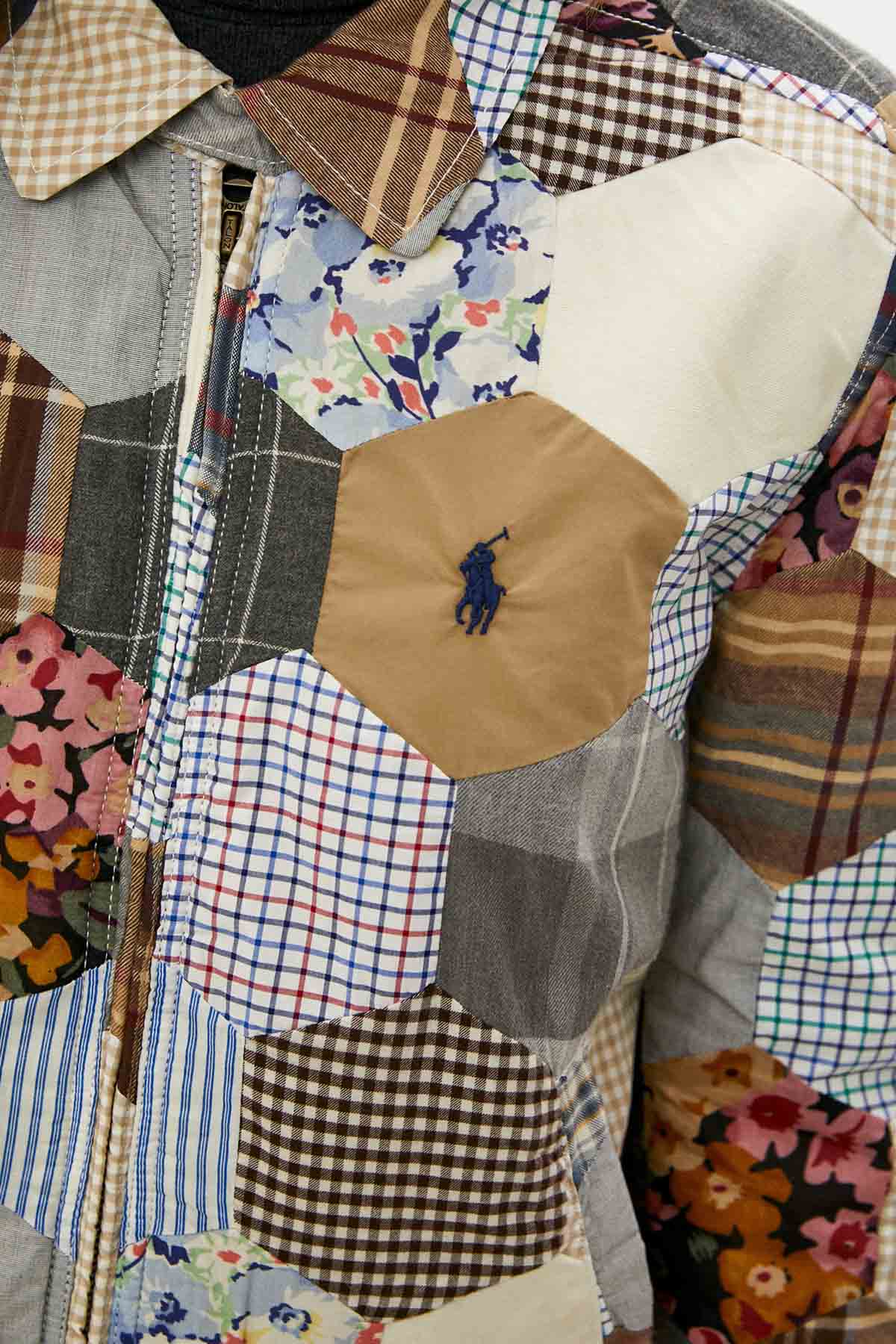 Polo Ralph Lauren Patchwork Desenli Dolgulu Ceket-Libas Trendy Fashion Store