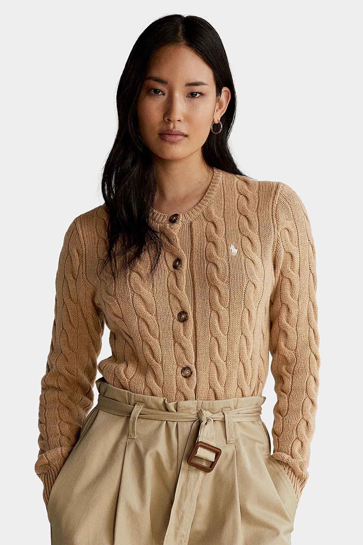 Polo Ralph Lauren Saç Örgü Kaşmirli Triko Ceket-Libas Trendy Fashion Store