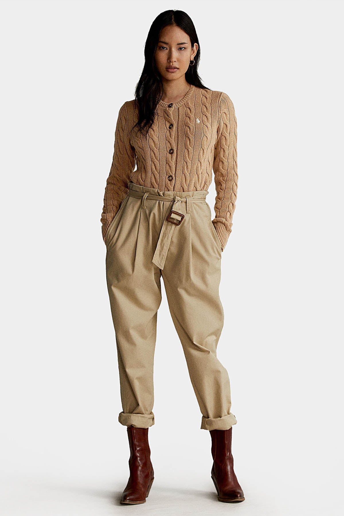 Polo Ralph Lauren Saç Örgü Kaşmirli Triko Ceket-Libas Trendy Fashion Store