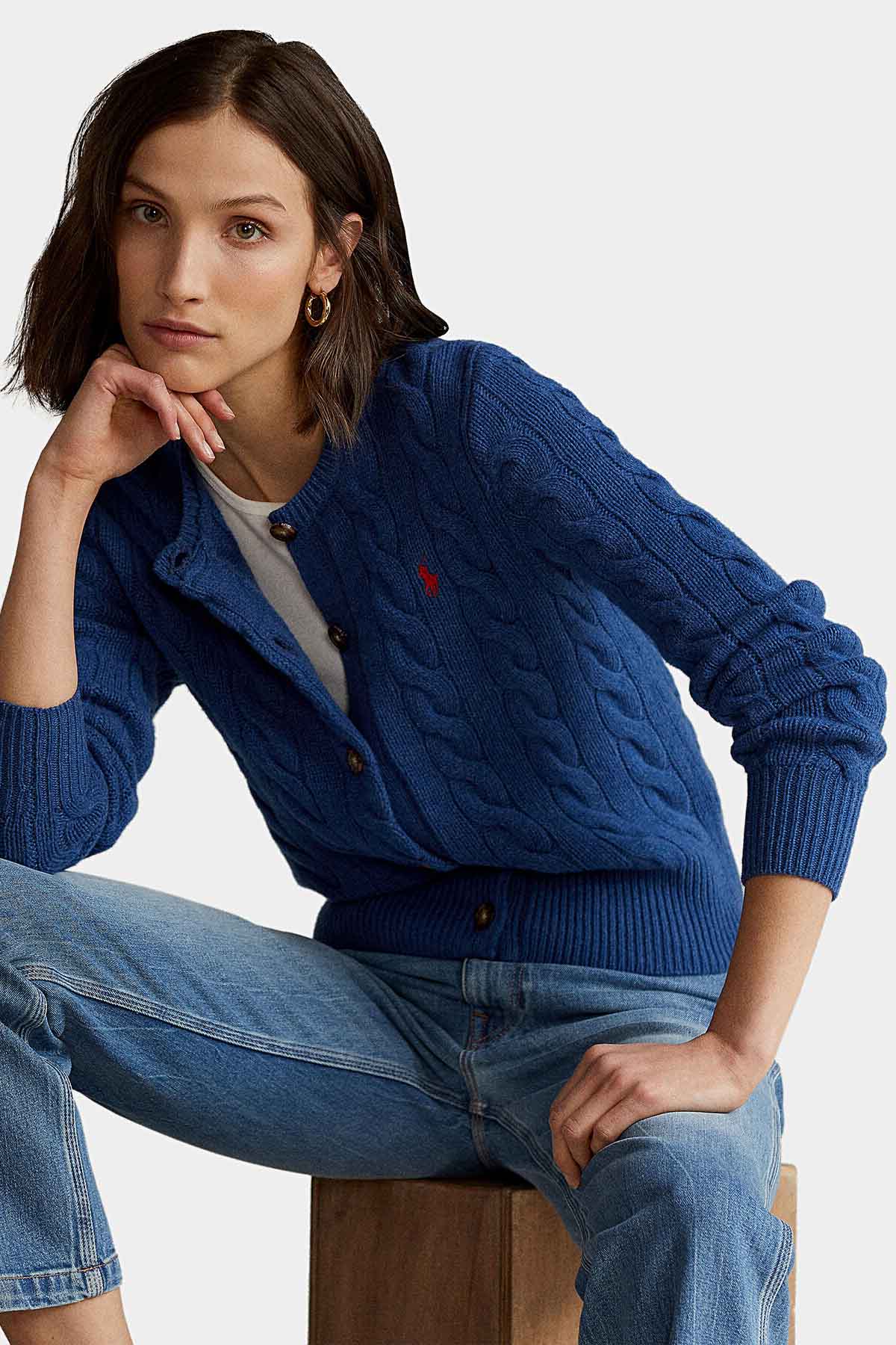 Polo Ralph Lauren Saç Örgü Kaşmirli Triko Ceket-Libas Trendy Fashion Store