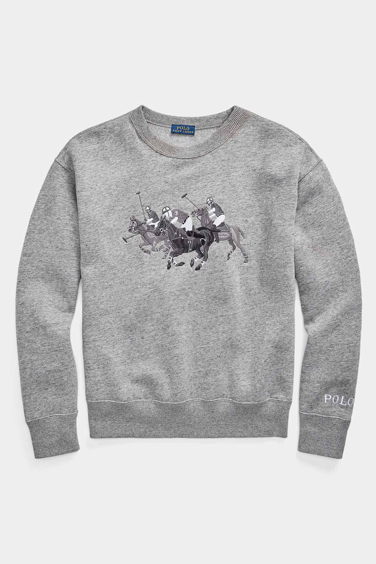 Polo Ralph Lauren Düşük Omuz Triple Pony Sweatshirt-Libas Trendy Fashion Store