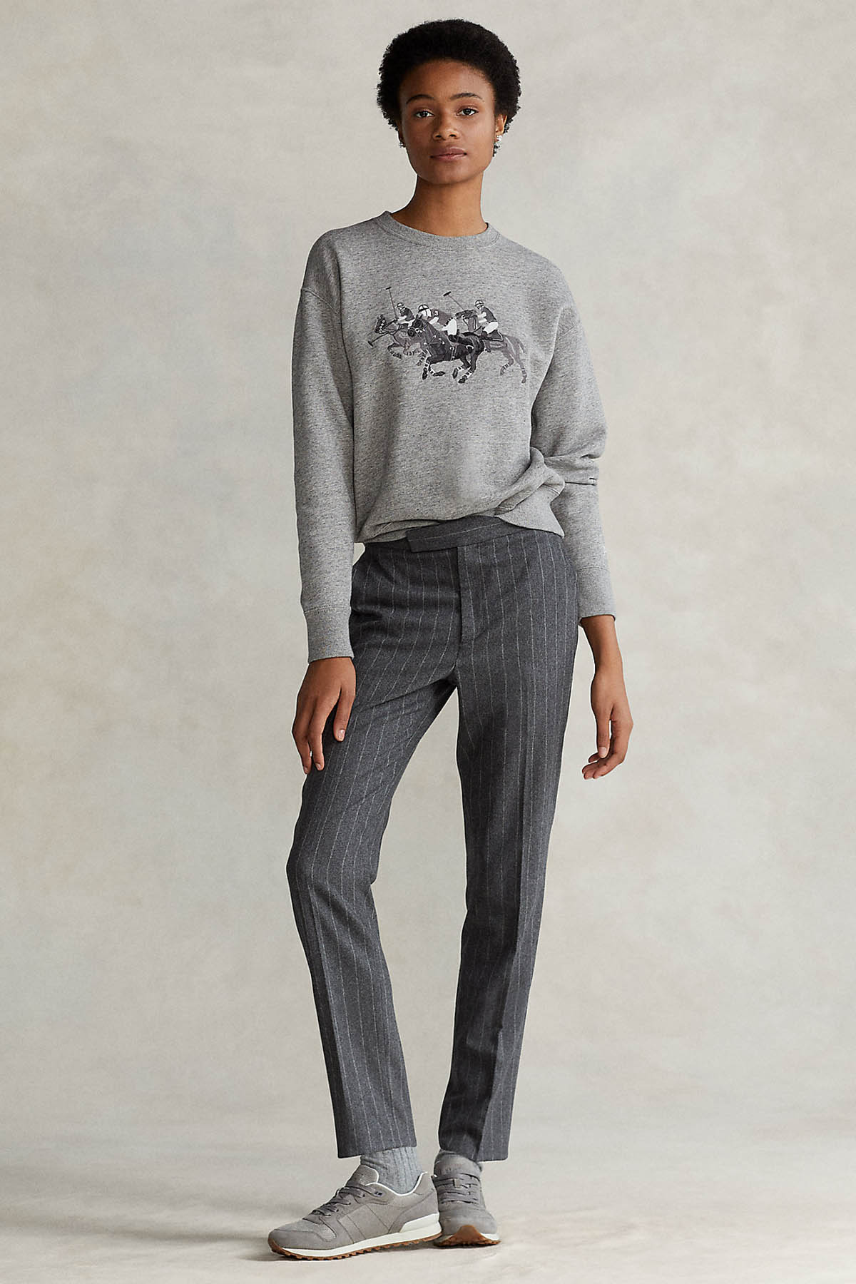 Polo Ralph Lauren Düşük Omuz Triple Pony Sweatshirt-Libas Trendy Fashion Store