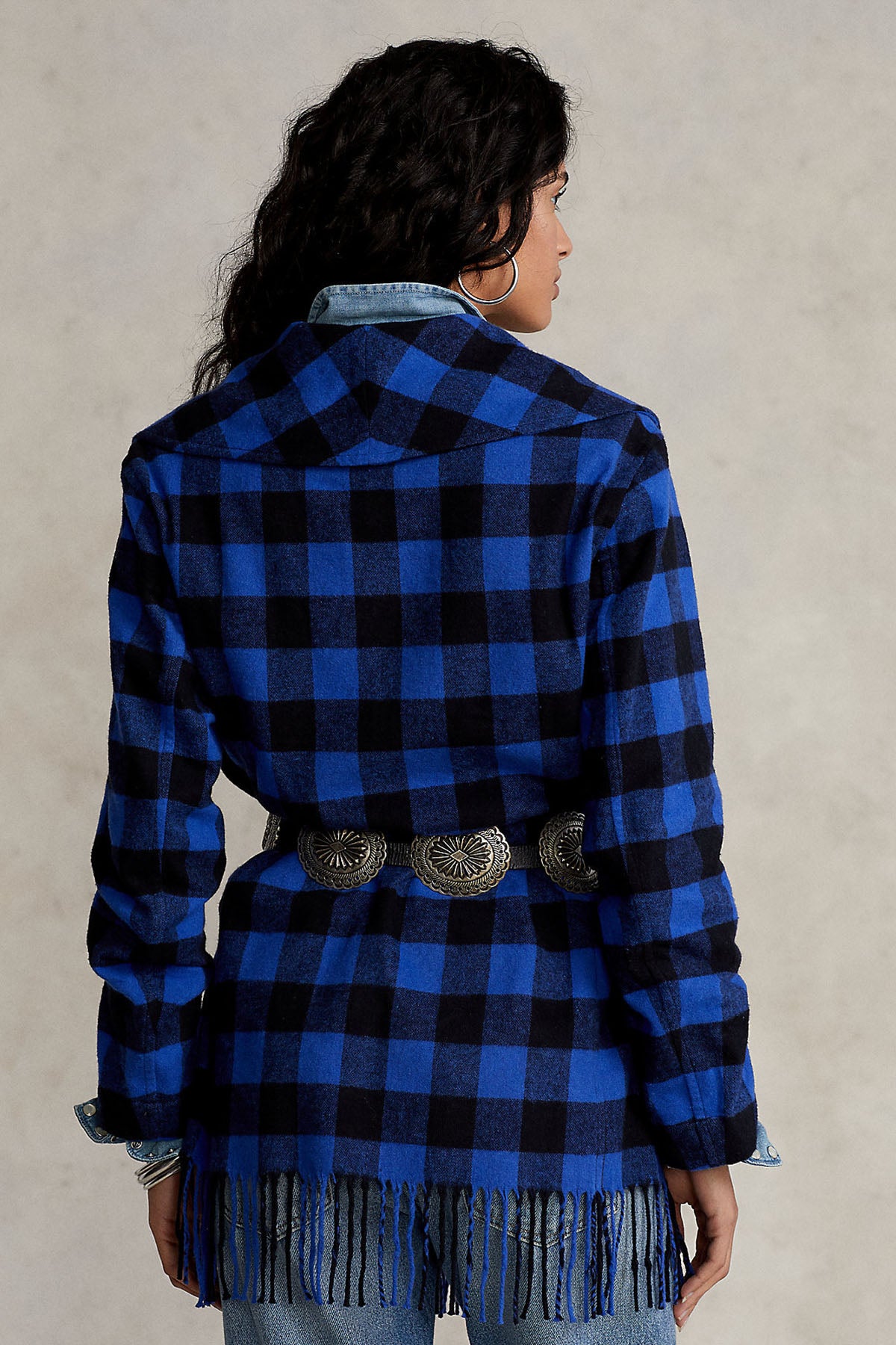 Polo Ralph Lauren Belden Kuşaklı Ekoseli Ceket-Libas Trendy Fashion Store