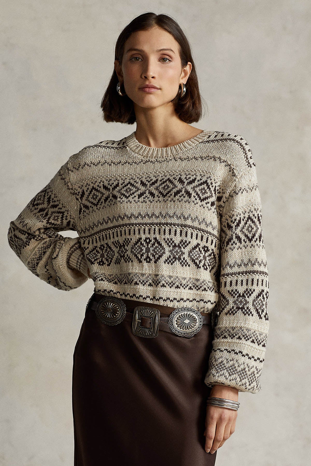 Polo Ralph Lauren Etnik Desenli Örgü Triko-Libas Trendy Fashion Store