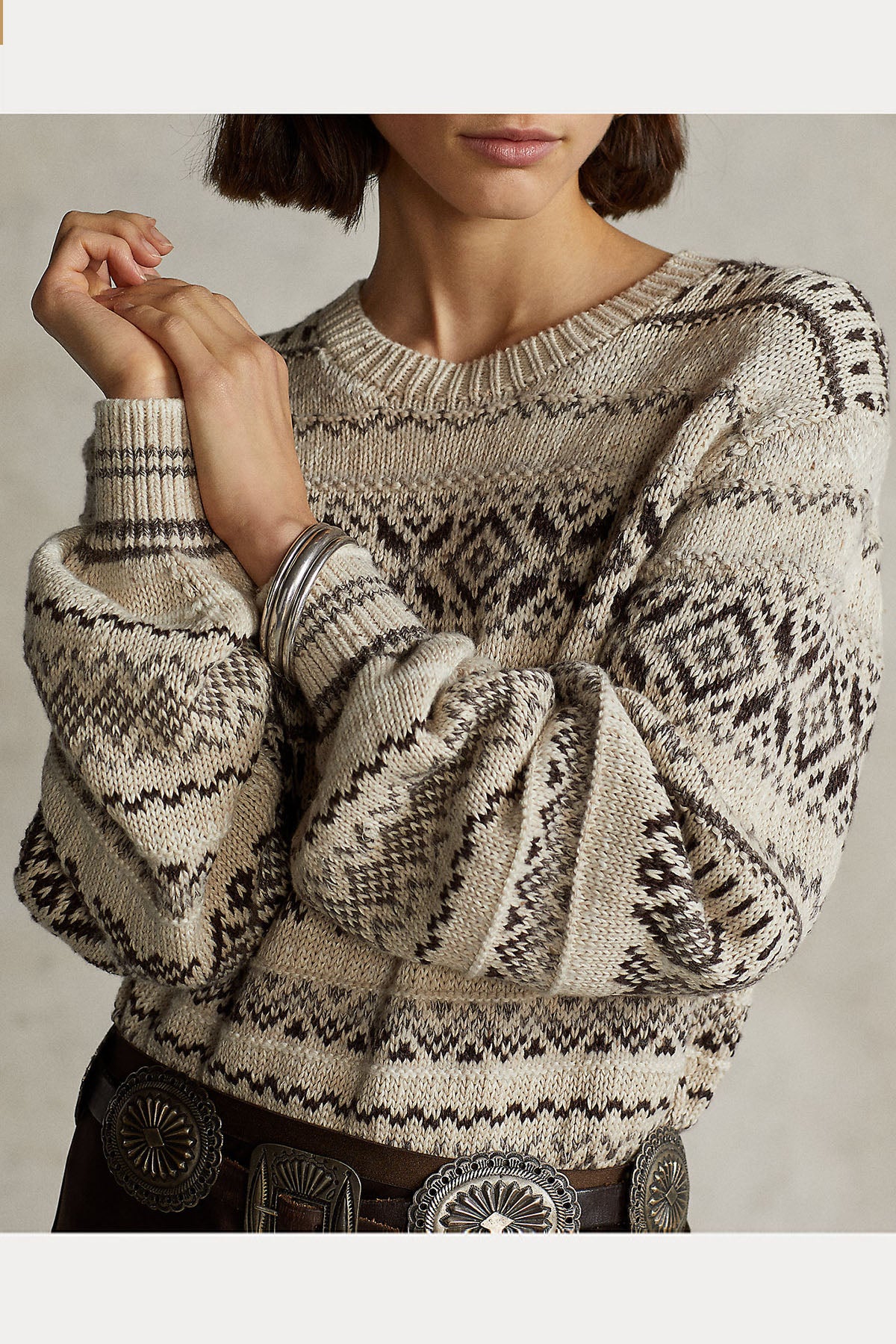 Polo Ralph Lauren Etnik Desenli Örgü Triko-Libas Trendy Fashion Store