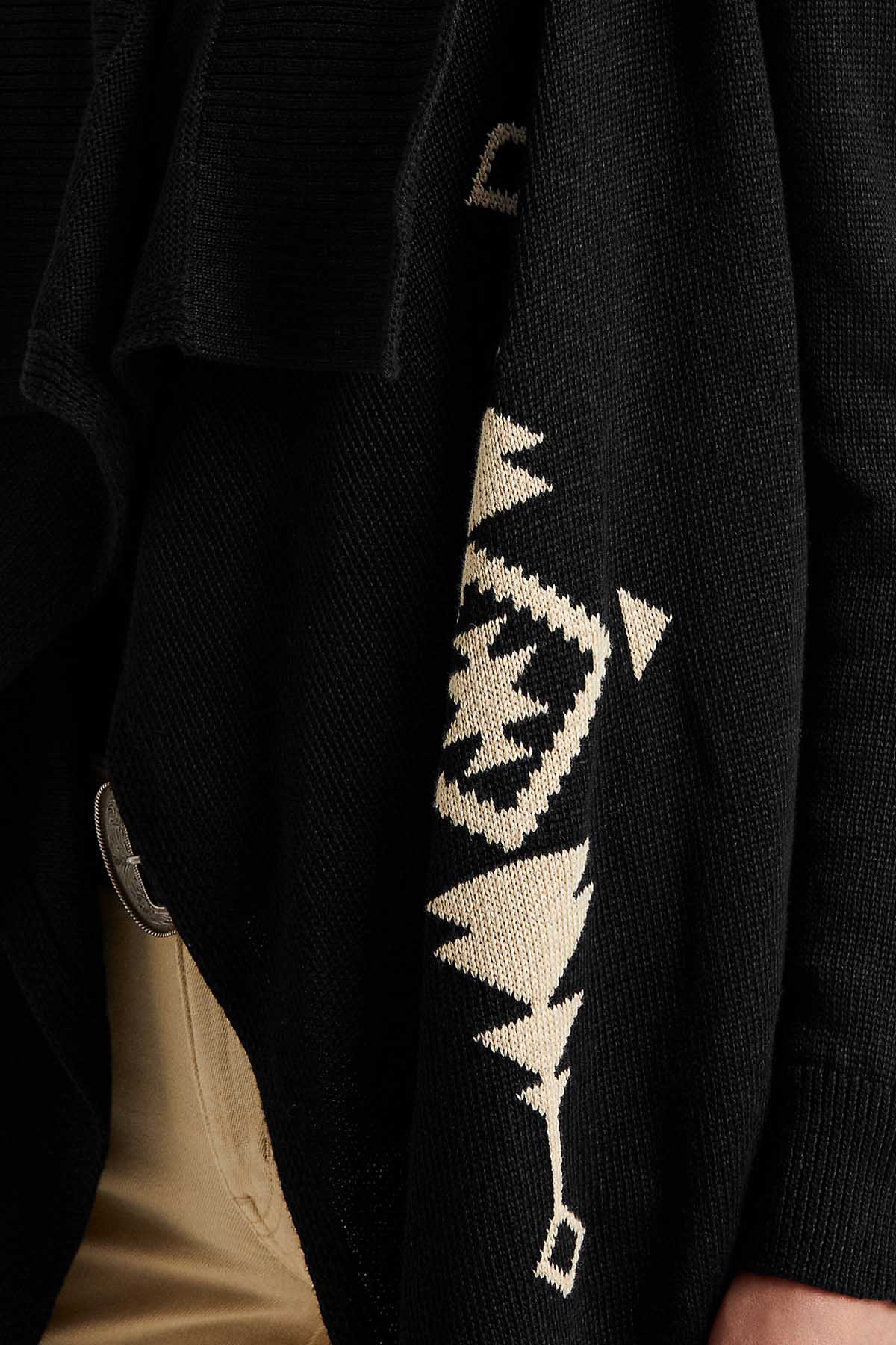 Polo Ralph Lauren Şal Yaka Etnik Desenli Triko Ceket-Libas Trendy Fashion Store