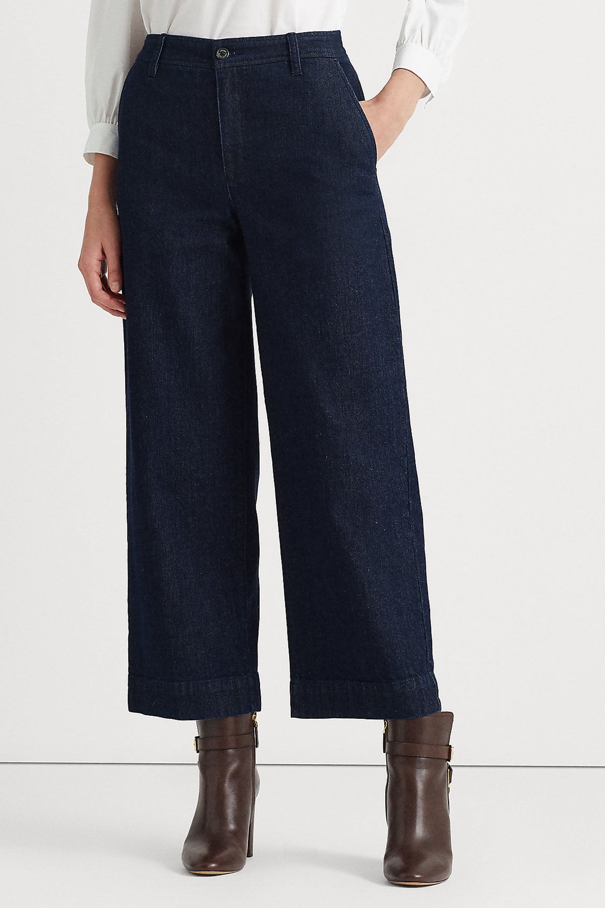 Polo Ralph Lauren Crop Geniş Paça Jeans-Libas Trendy Fashion Store