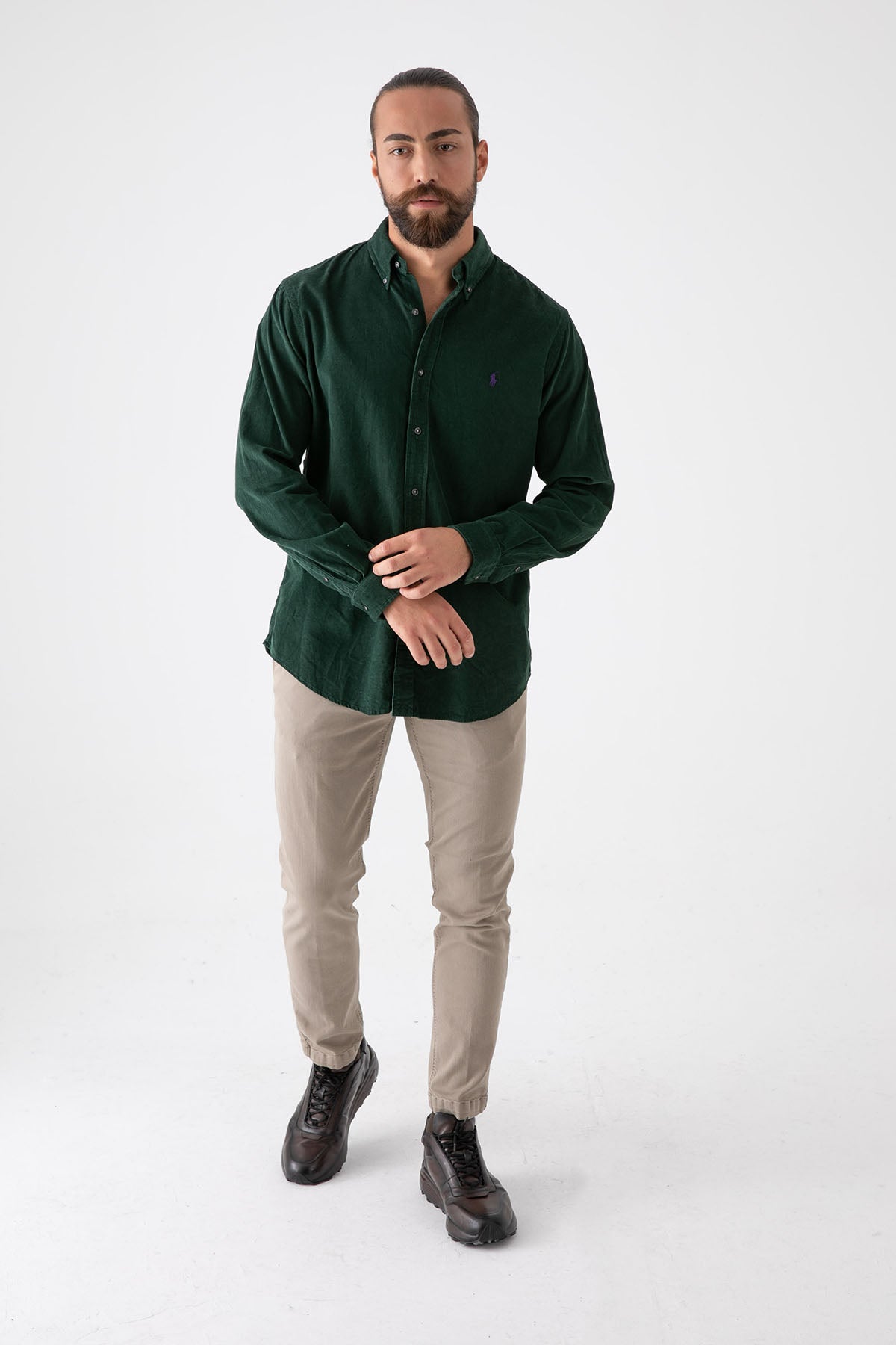 Polo Ralph Lauren Custom Fit Kadife Gömlek-Libas Trendy Fashion Store