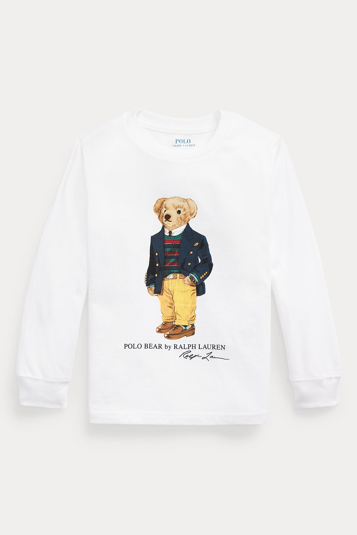 Polo Ralph Lauren Kids 5-7 Yaş Erkek Çocuk Polo Bear Uzun Kollu T-shirt-Libas Trendy Fashion Store
