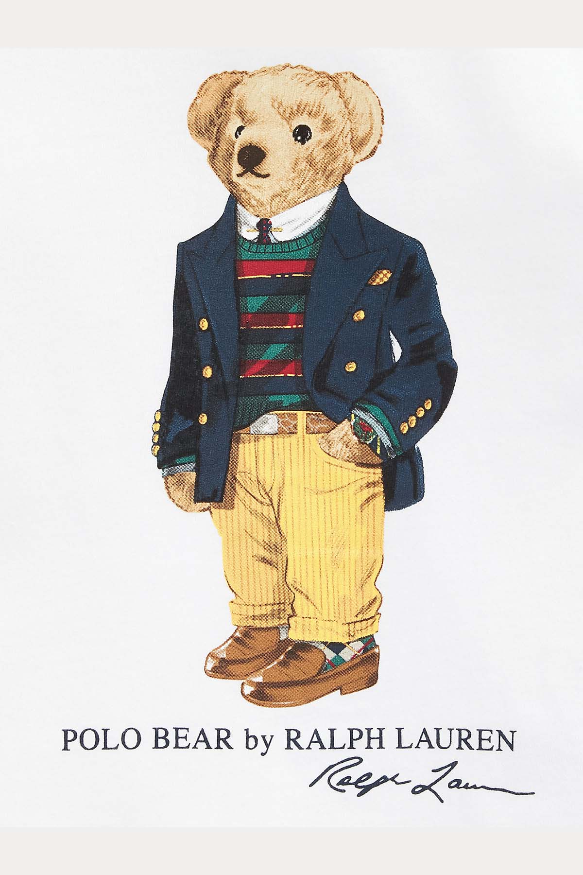 Polo Ralph Lauren Kids 5-7 Yaş Erkek Çocuk Polo Bear Uzun Kollu T-shirt-Libas Trendy Fashion Store