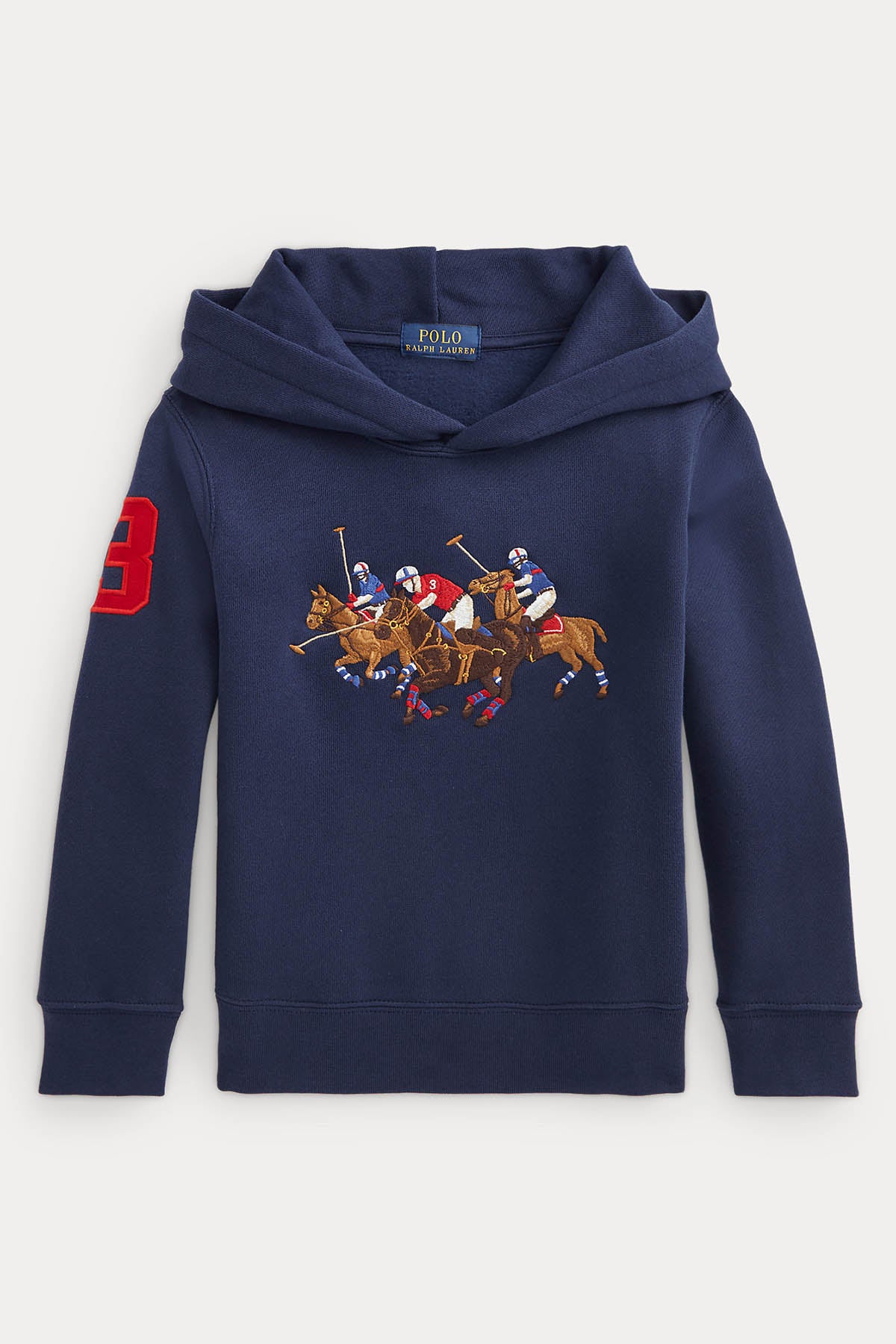 Polo Ralph Lauren Kids 5-7 Yaş Erkek Çocuk Triple Pony Kapüşonlu Sweatshirt-Libas Trendy Fashion Store