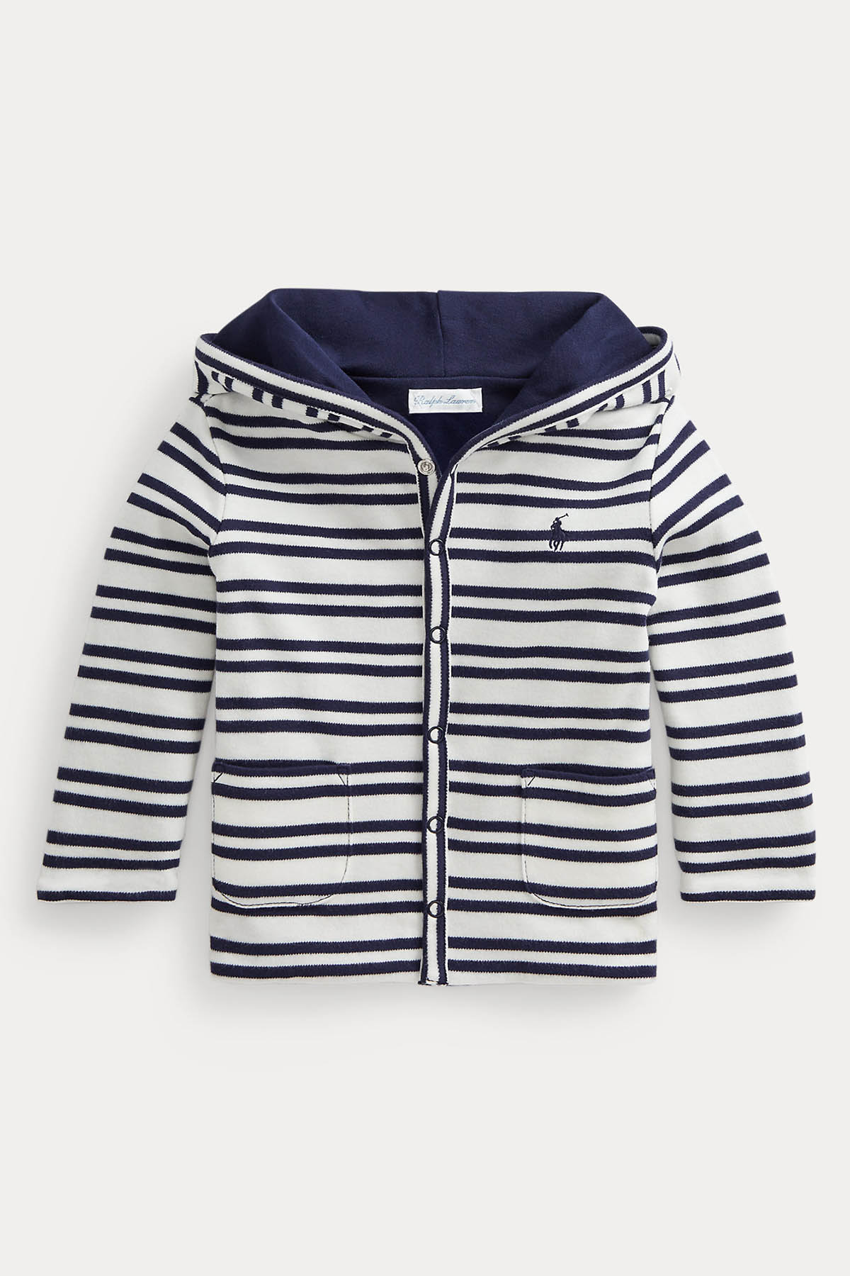 Polo Ralph Lauren Kids 6-12 Ay Erkek Bebek Çift Taraflı Sweatshirt Ceket-Libas Trendy Fashion Store