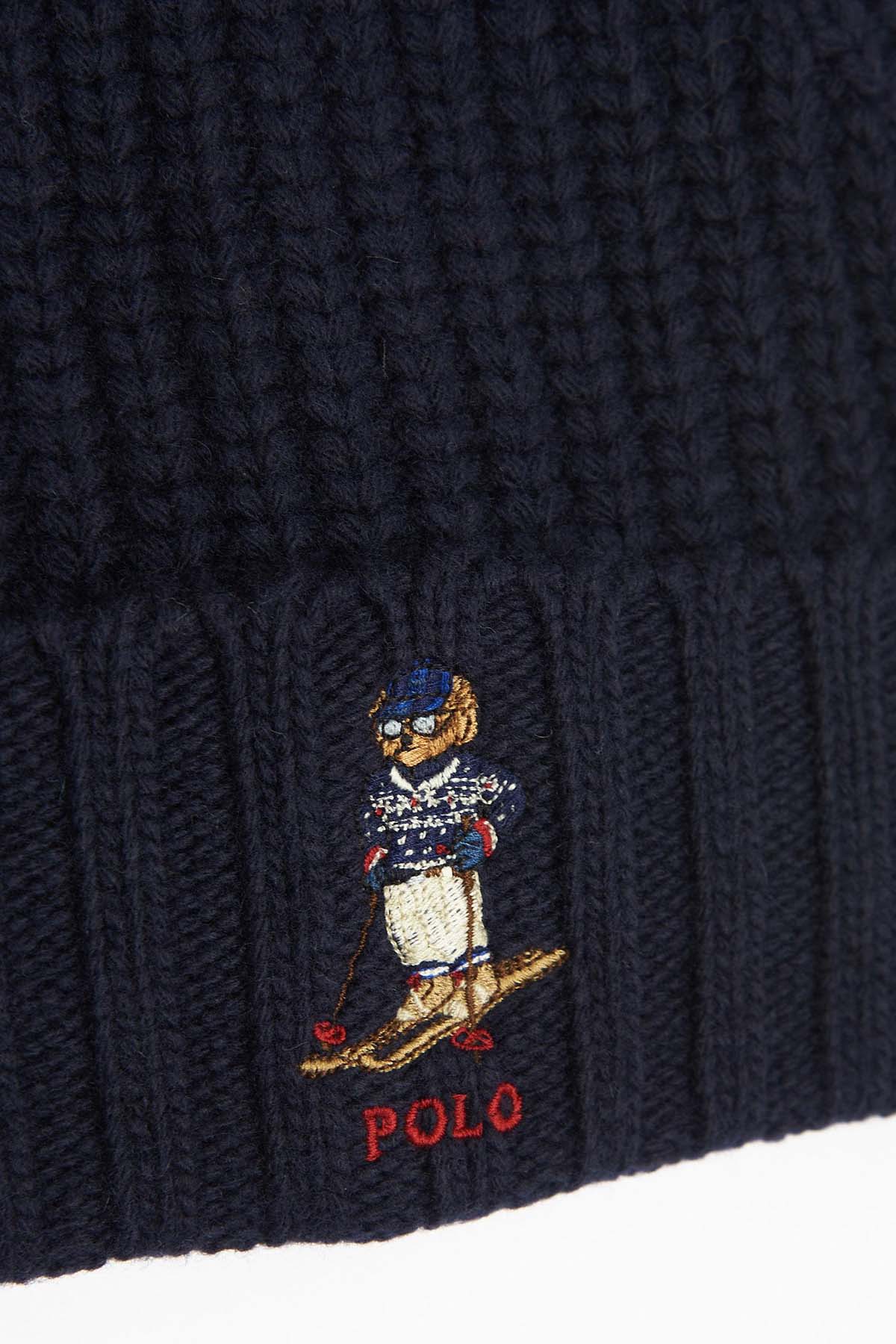 Polo Ralph Lauren Unisex Polo Bear Örgü Bere-Libas Trendy Fashion Store