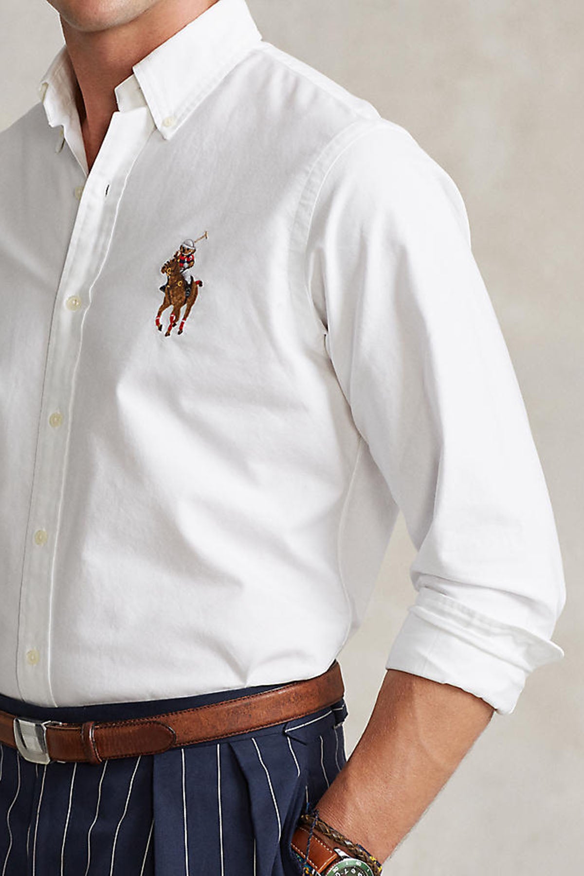 Polo Ralph Lauren Custom Fit Polo Bear Oxford Gömlek-Libas Trendy Fashion Store