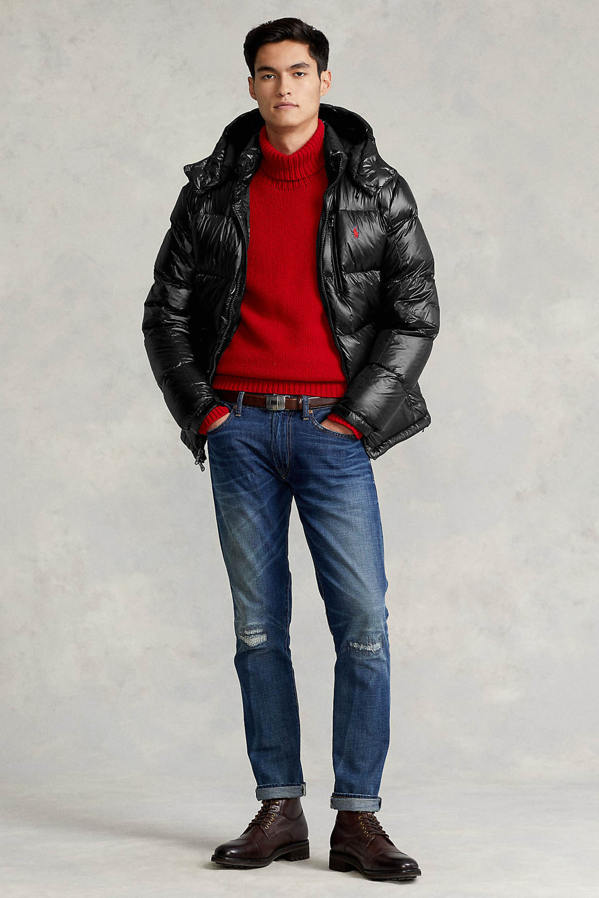 Polo Ralph Lauren Parlak Puffer Mont-Libas Trendy Fashion Store