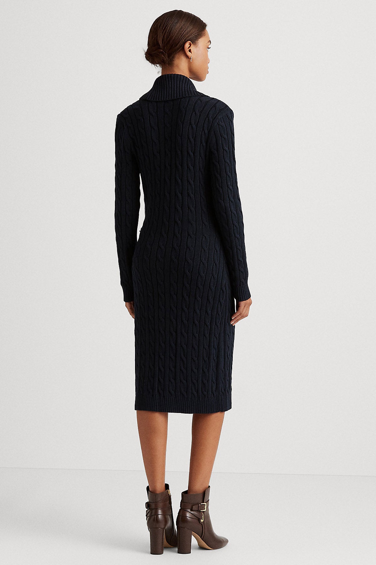 Polo Ralph Lauren Saç Örgü Şal Yaka Triko Elbise-Libas Trendy Fashion Store