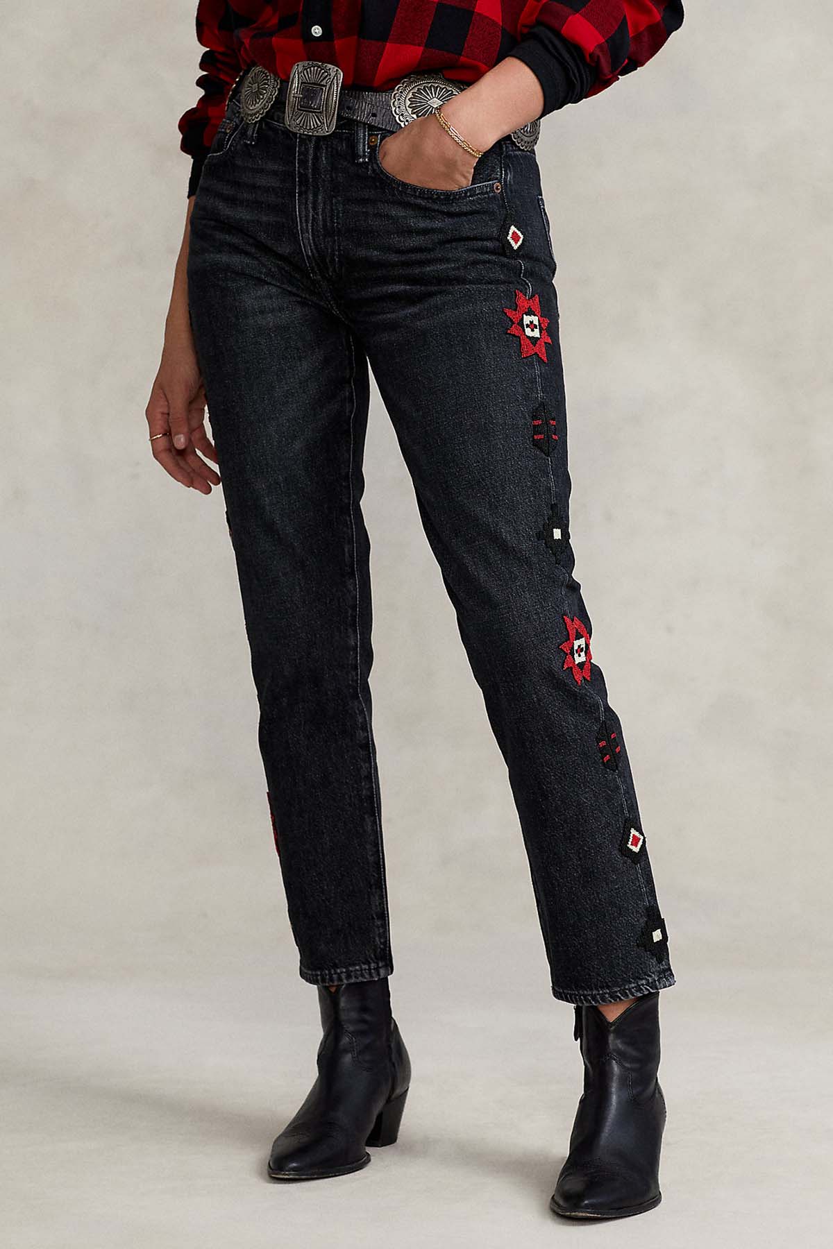 Polo Ralph Lauren Boyfriend Fit Nakış Detaylı Jeans-Libas Trendy Fashion Store