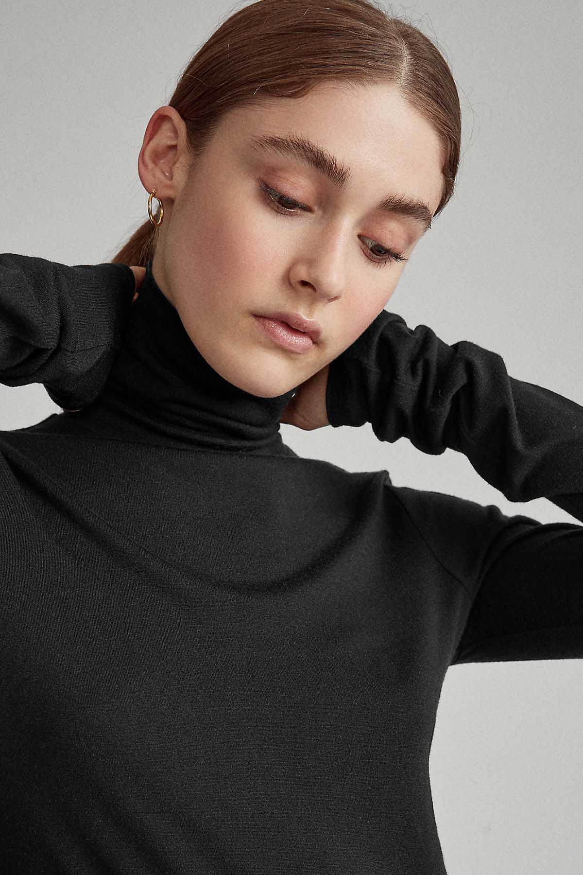 Polo Ralph Lauren Balıkçı Yaka Yün Triko Elbise-Libas Trendy Fashion Store