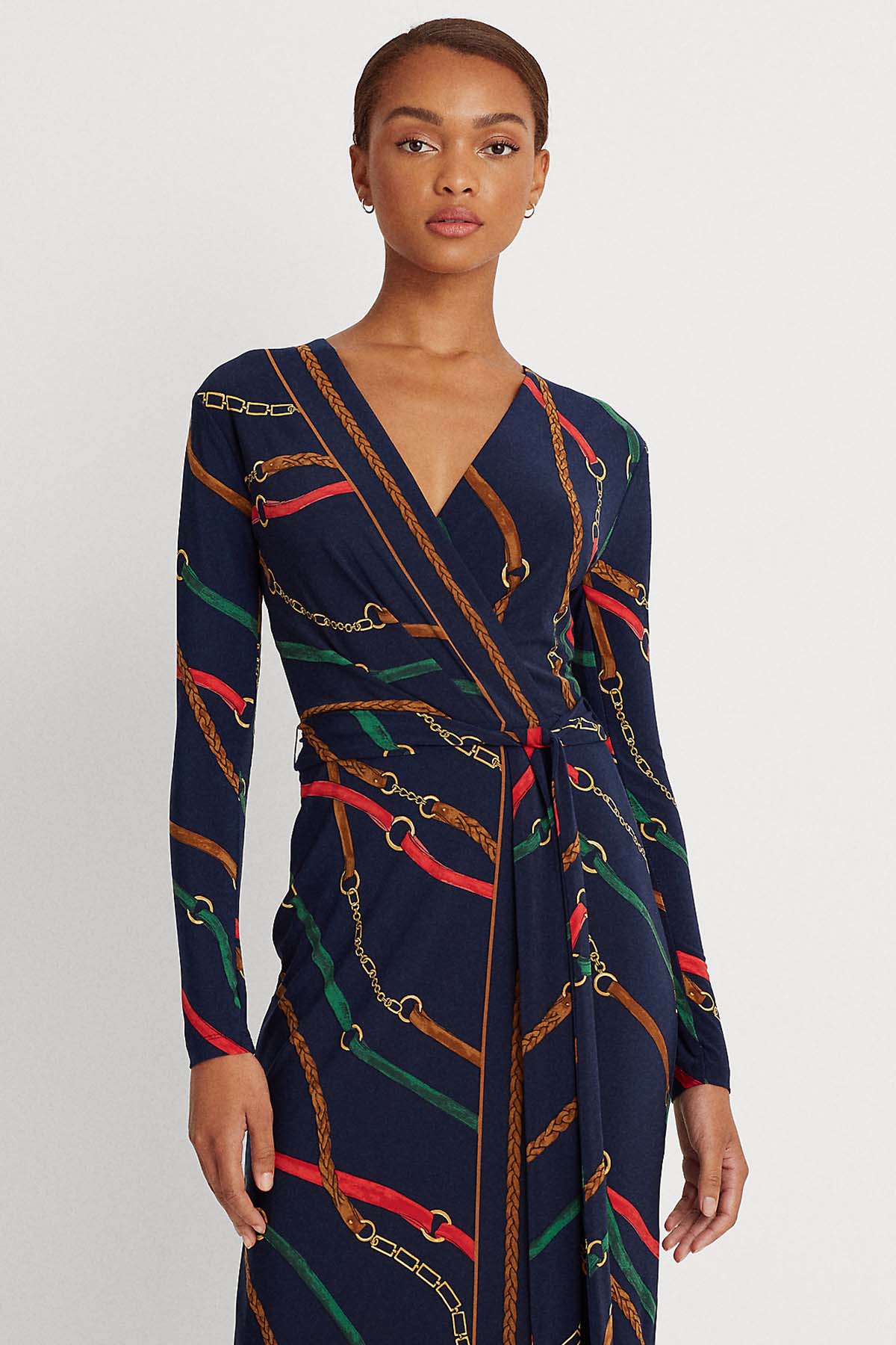 Polo Ralph Lauren V Yaka Kruvaze Elbise-Libas Trendy Fashion Store