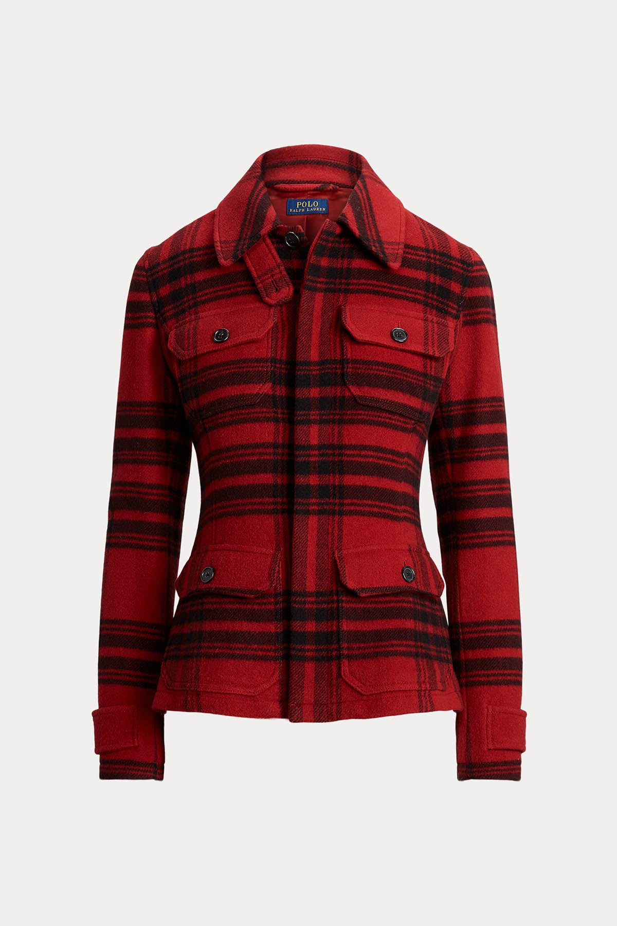 Polo Ralph Lauren Cep Detaylı Ekose Yün Ceket-Libas Trendy Fashion Store