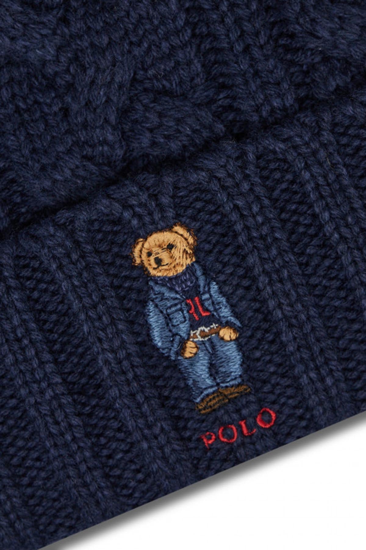 Polo Ralph Lauren Saç Örgü Polo Bear Bere-Libas Trendy Fashion Store