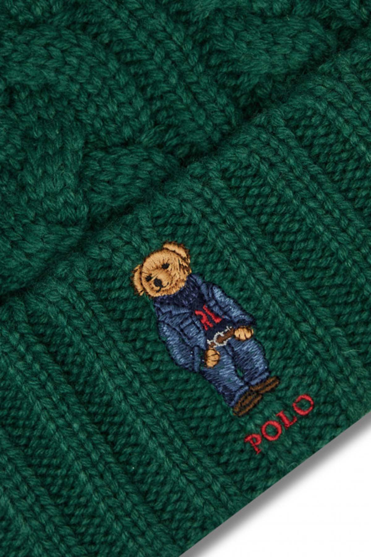 Polo Ralph Lauren Saç Örgü Polo Bear Bere-Libas Trendy Fashion Store