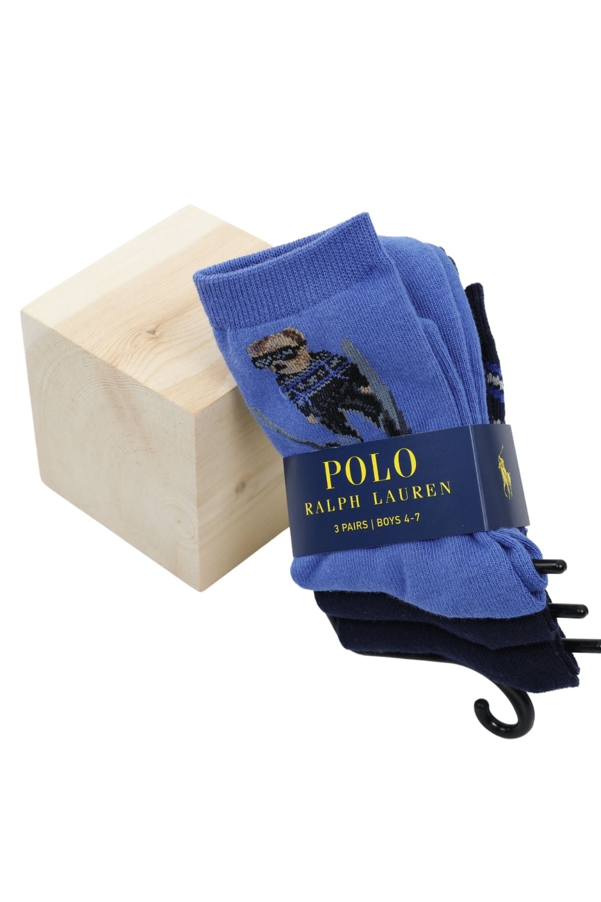 Polo Ralph Lauren Kids 4-7 Yaş Erkek Çocuk Polo Bear 3'lü Paket Çorap-Libas Trendy Fashion Store