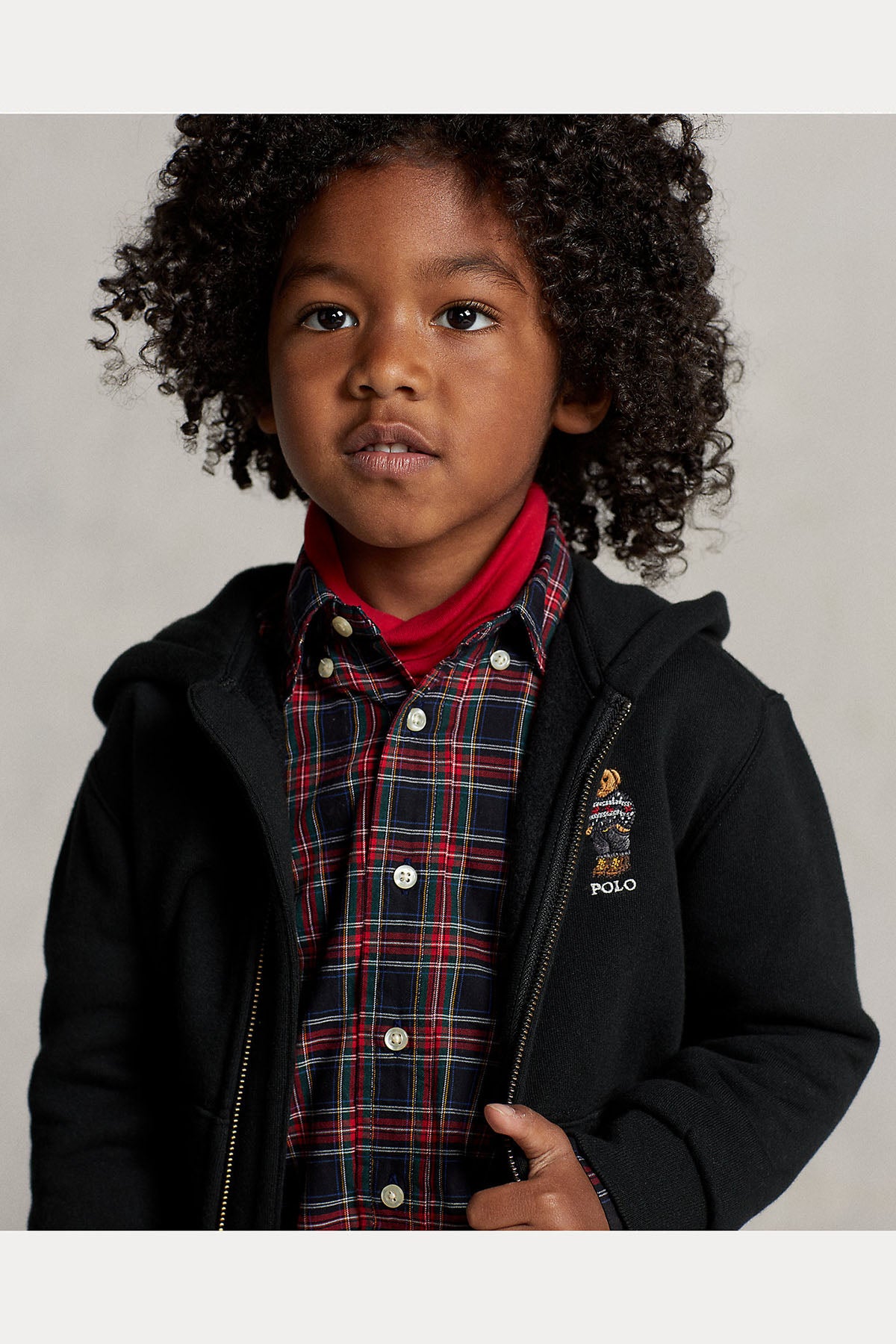 Polo Ralph Lauren Kids 5-7 Yaş Erkek Çocuk Polo Bear Sweatshirt Ceket-Libas Trendy Fashion Store