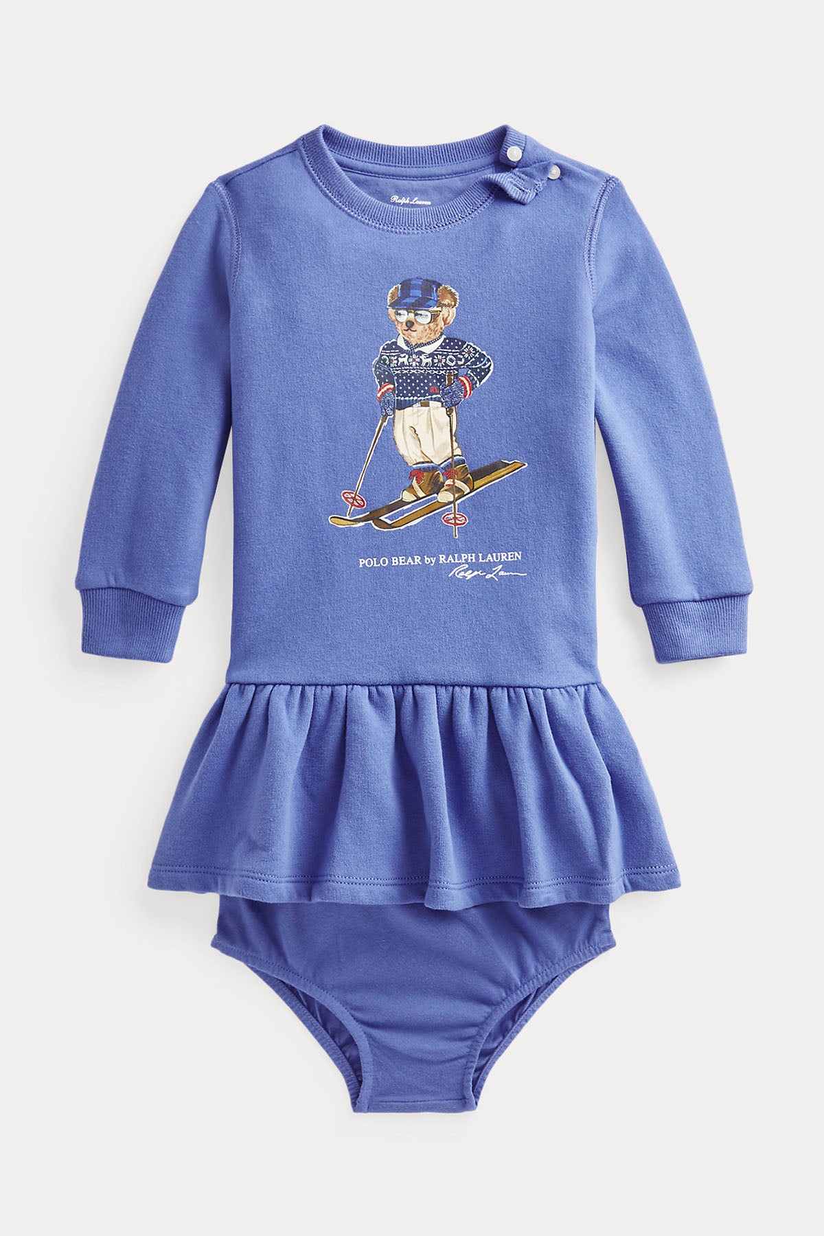 Polo Ralph Lauren Kids 12-24 Ay Kız Bebek Polo Bear Elbise-Libas Trendy Fashion Store