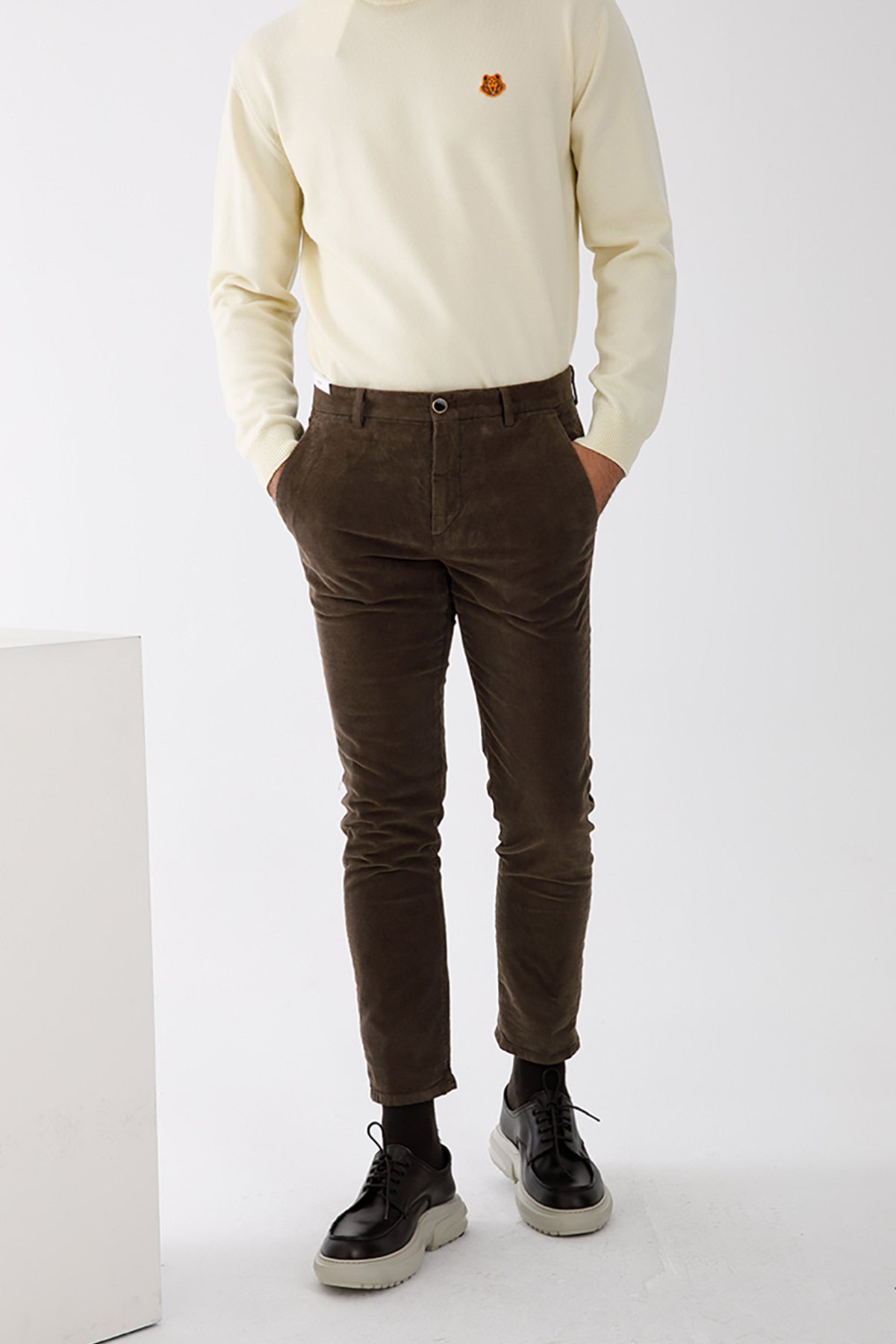 Pantaloni Torino Jungle Skinny Fit Fitilli Kadife Pantolon-Libas Trendy Fashion Store