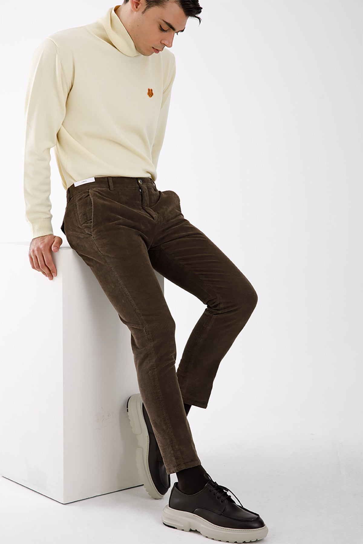 Pantaloni Torino Jungle Skinny Fit Fitilli Kadife Pantolon-Libas Trendy Fashion Store