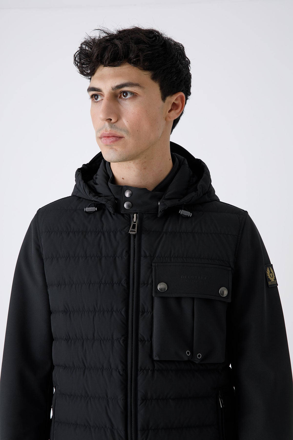 Belstaff Wing Dolgulu Kapüşonlu Hibrid Ceket-Libas Trendy Fashion Store