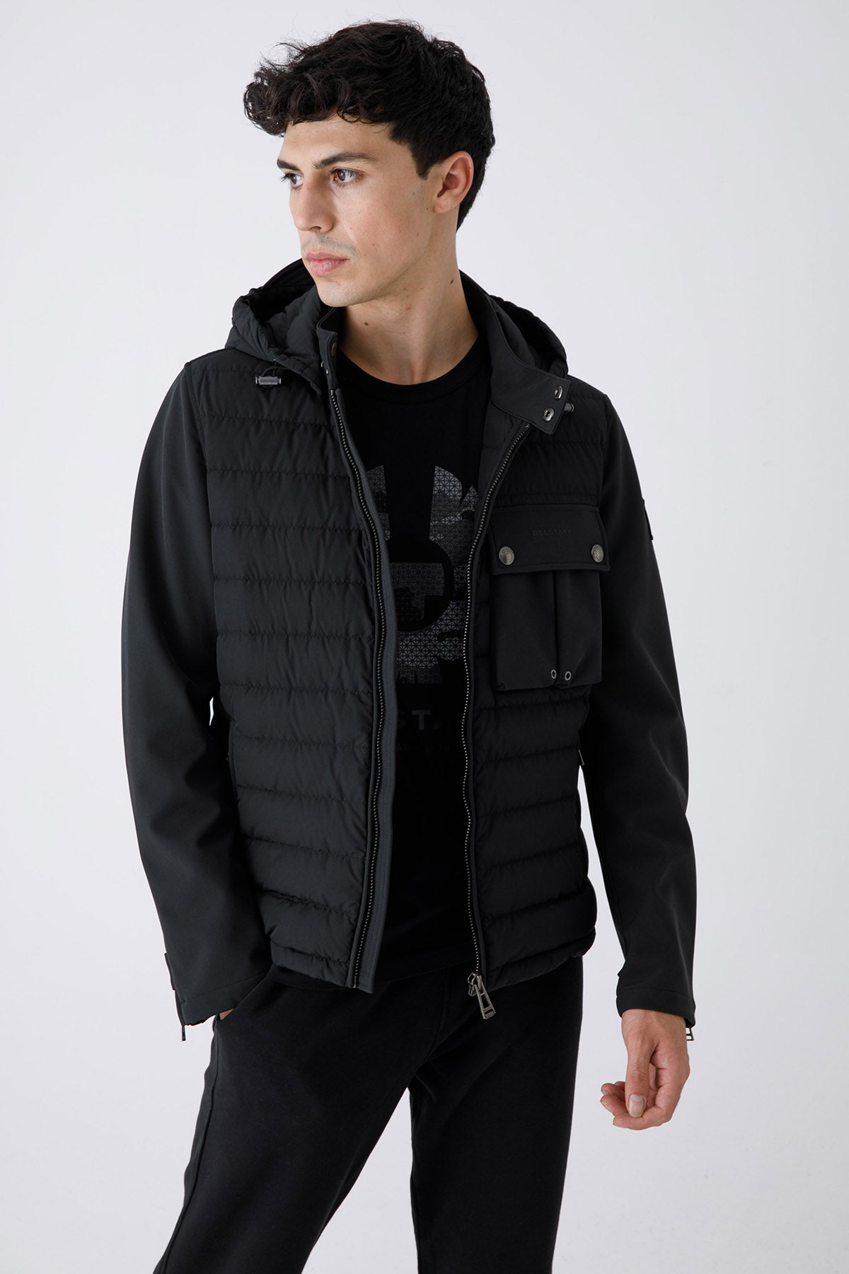 Belstaff Wing Dolgulu Kapüşonlu Hibrid Ceket-Libas Trendy Fashion Store