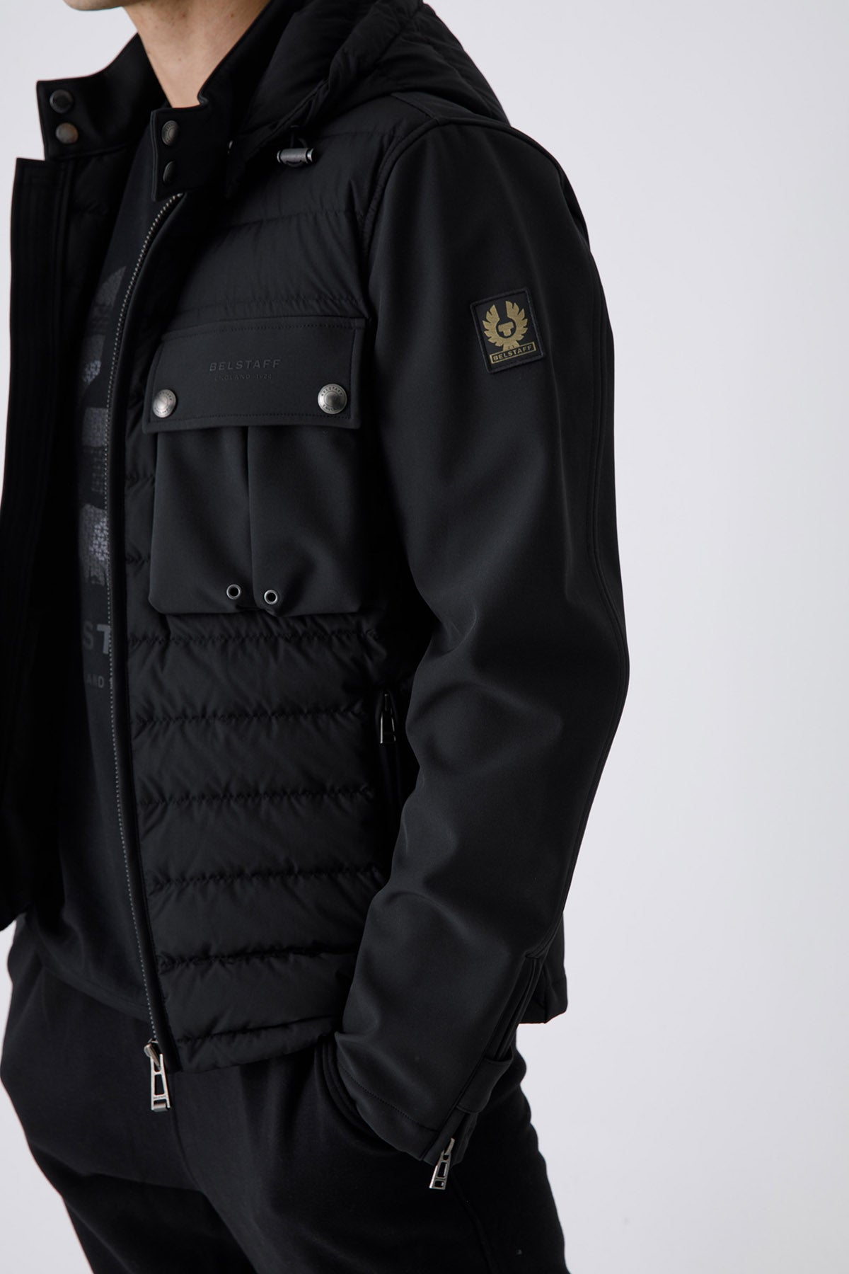 Belstaff Wing Dolgulu Kapüşonlu Hibrid Ceket-Libas Trendy Fashion Store