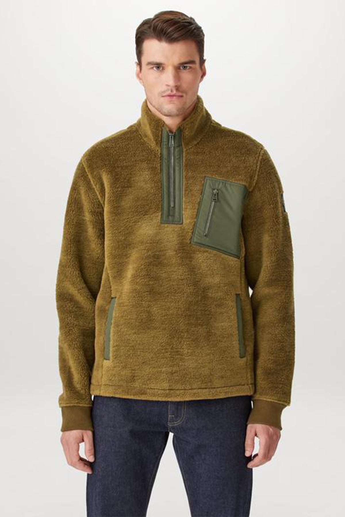 Belstaff Hayle Yarım Fermuarlı Polar Sweatshirt-Libas Trendy Fashion Store