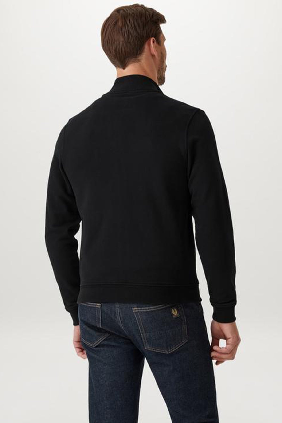 Belstaff Dik Yaka Fermuarlı Sweatshirt Ceket-Libas Trendy Fashion Store