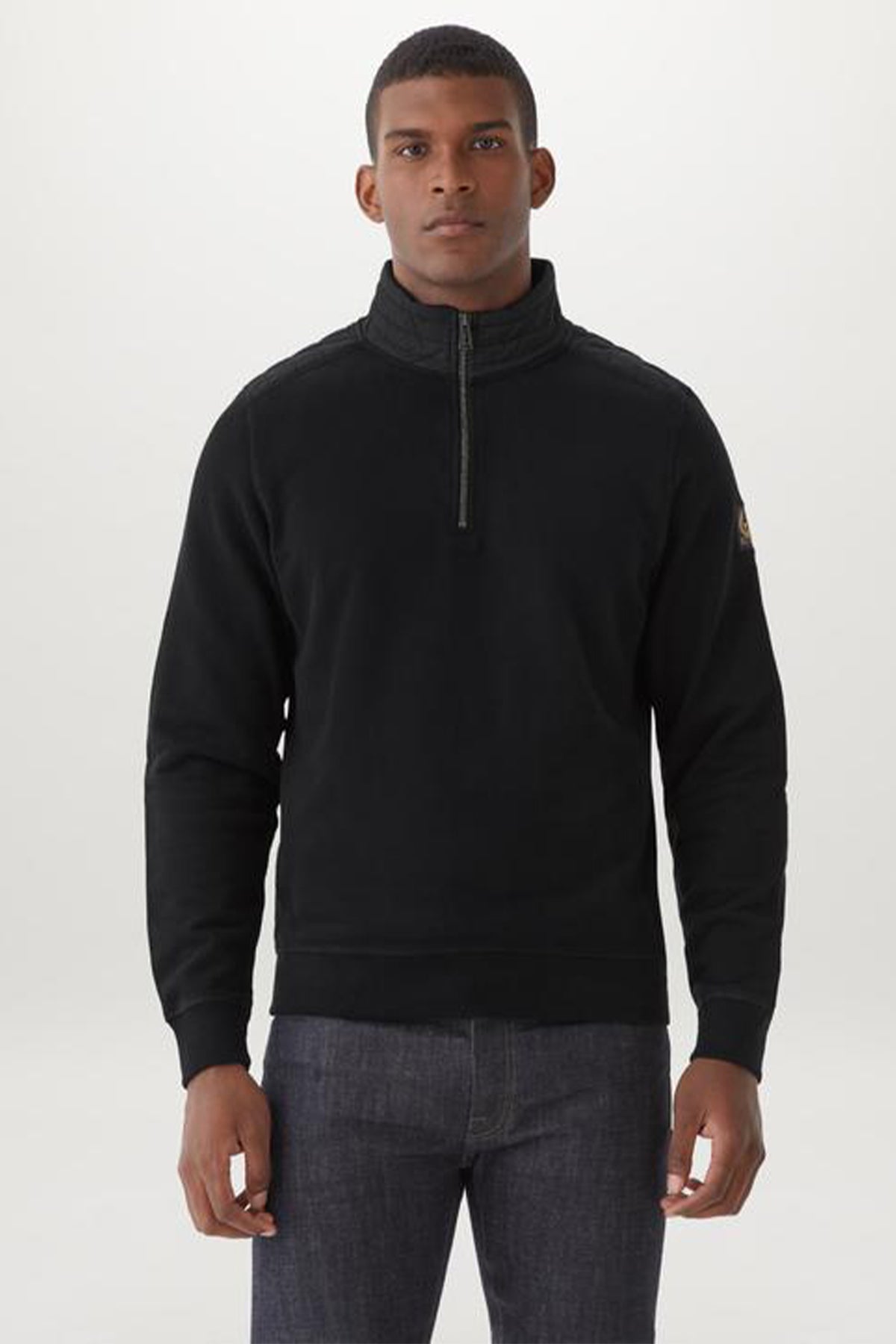 Belstaff Jaxon Yarım Fermuarlı Polar Sweatshirt-Libas Trendy Fashion Store