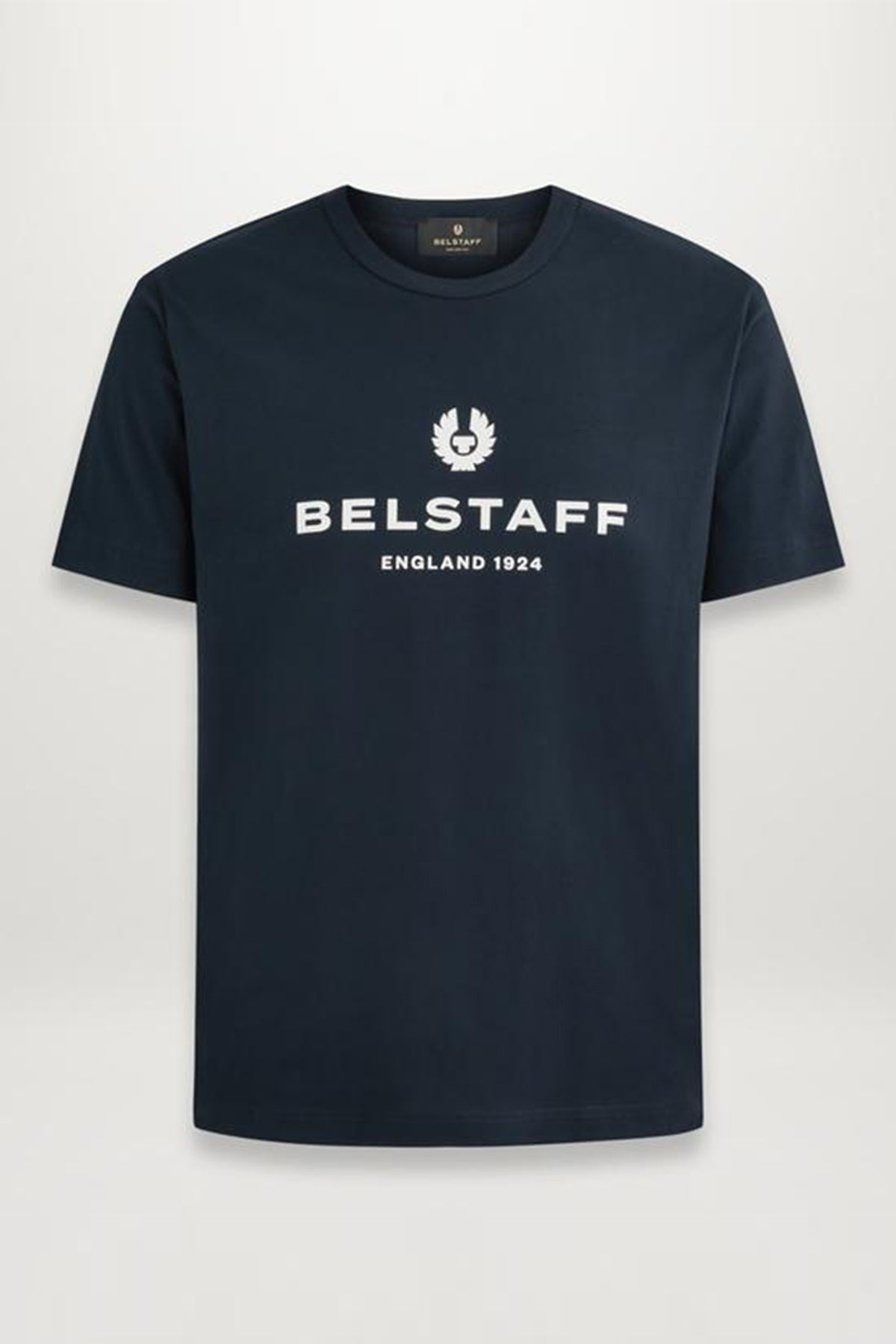 Belstaff 1924 Yuvarlak Yaka Logolu T-shirt-Libas Trendy Fashion Store