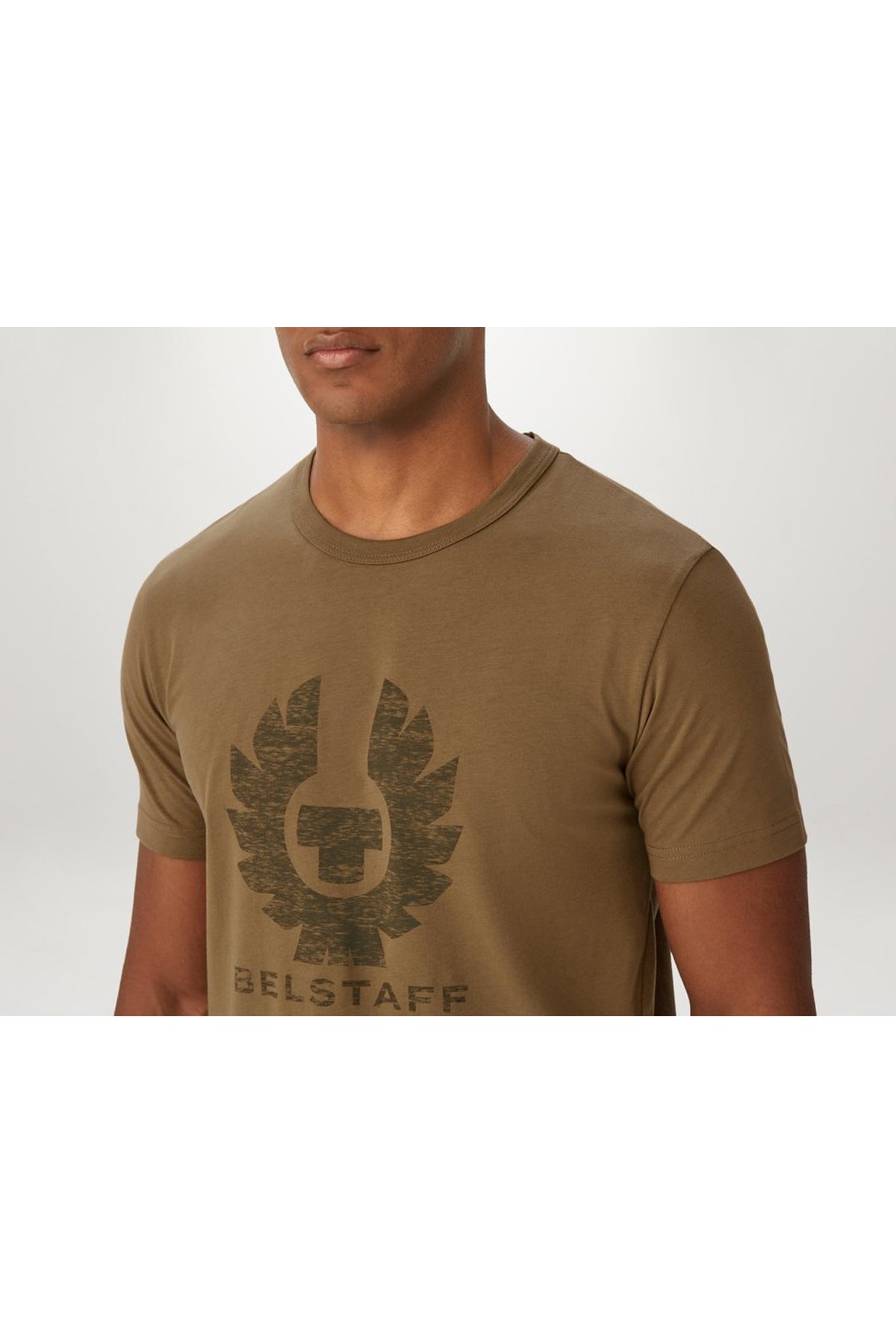 Belstaff Coteland Yuvarlak Yaka Logolu T-shirt-Libas Trendy Fashion Store