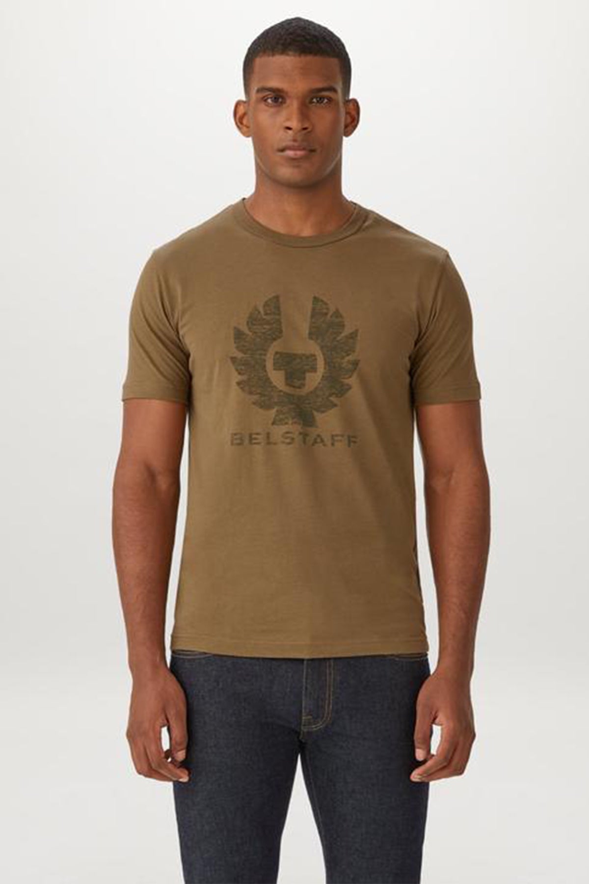 Belstaff Coteland Yuvarlak Yaka Logolu T-shirt-Libas Trendy Fashion Store