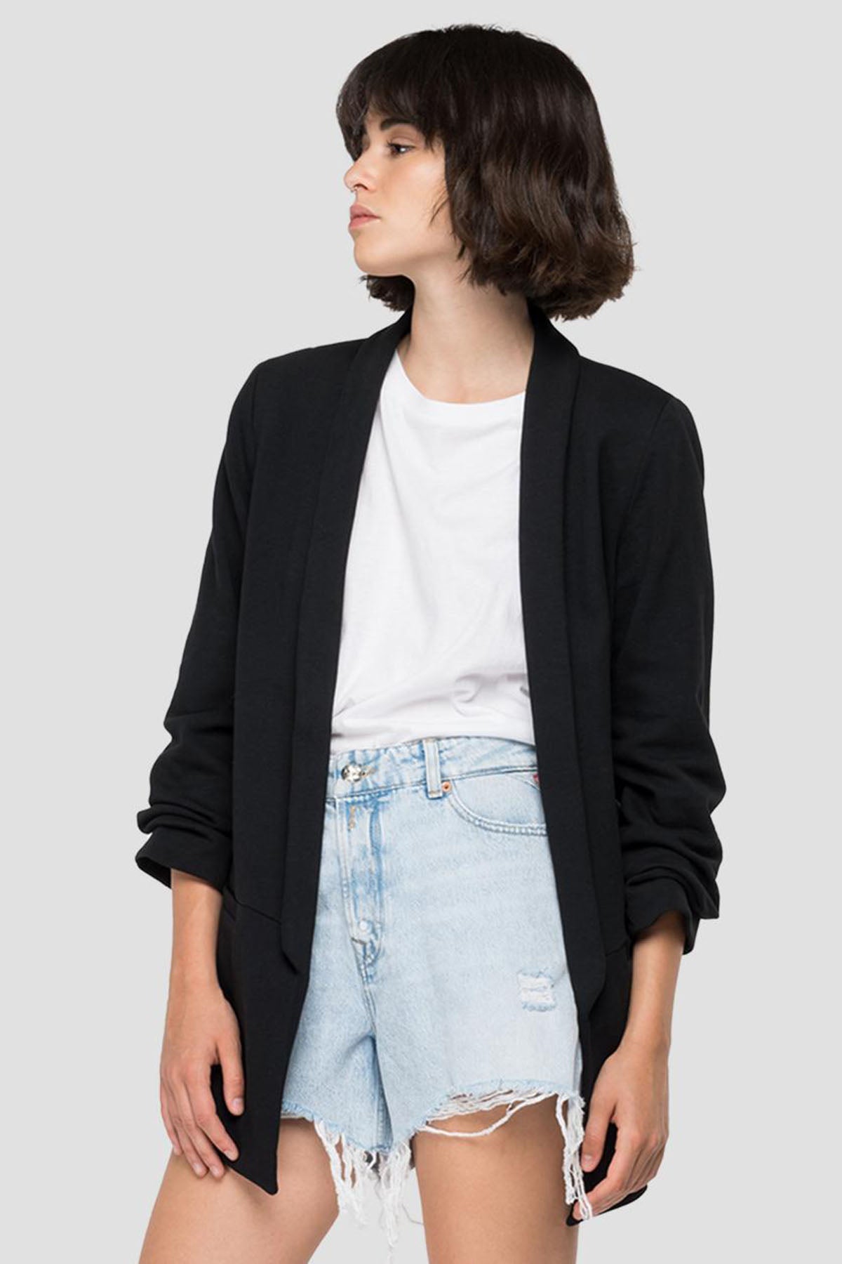 Replay Şal Yaka Uzun Ceket-Libas Trendy Fashion Store