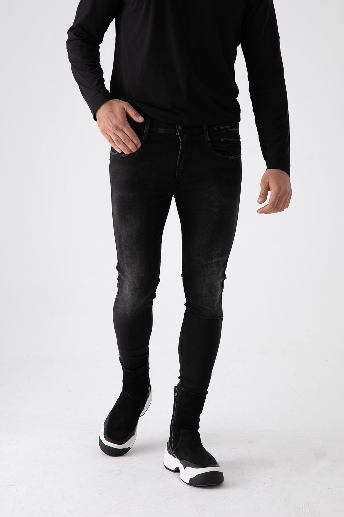 Replay Re-Used Hyperflex Yıkamalı Bronny Slim Fit Jeans-Libas Trendy Fashion Store