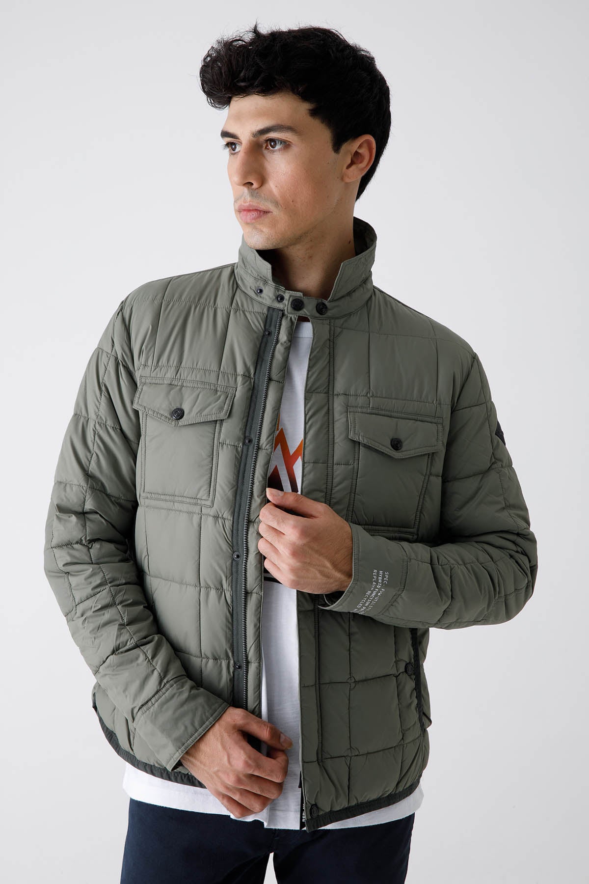 Replay Cep Detaylı İnce Puffer Ceket-Libas Trendy Fashion Store