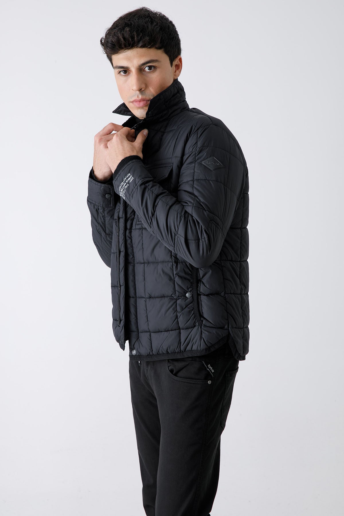 Replay Cep Detaylı İnce Puffer Mont-Libas Trendy Fashion Store