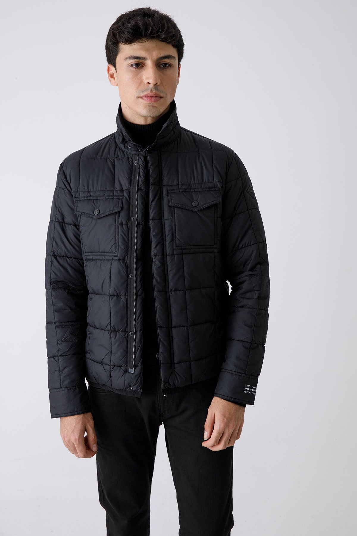 Replay Cep Detaylı İnce Puffer Mont-Libas Trendy Fashion Store