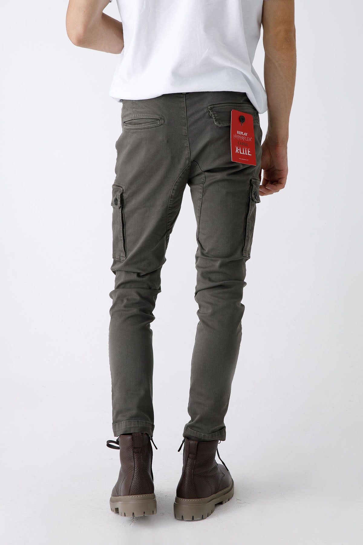 Replay Jaan Hyperflex X-Lite Slim Fit Kargo Pantolon-Libas Trendy Fashion Store