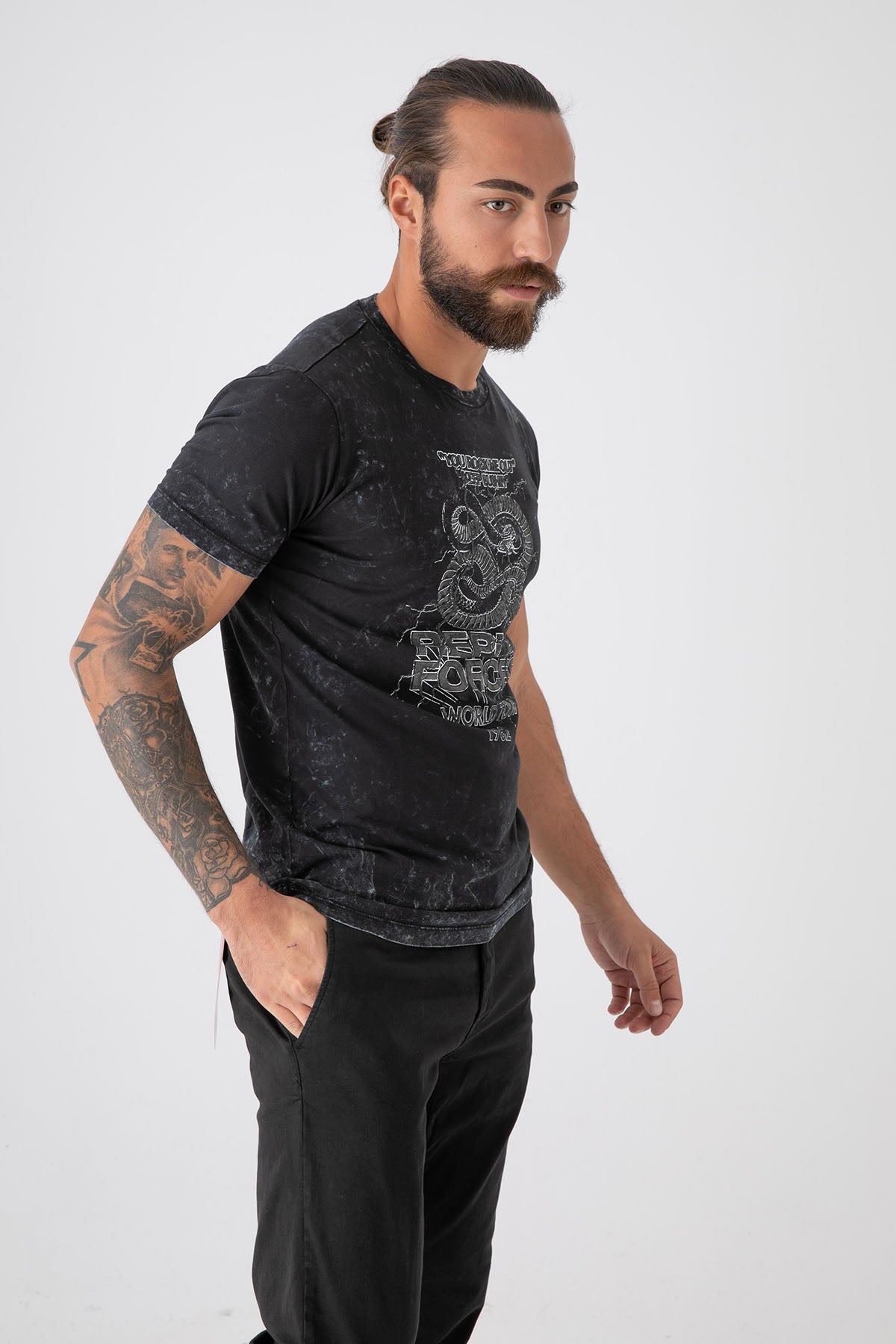 Replay Eskitme Efektli T-shirt-Libas Trendy Fashion Store